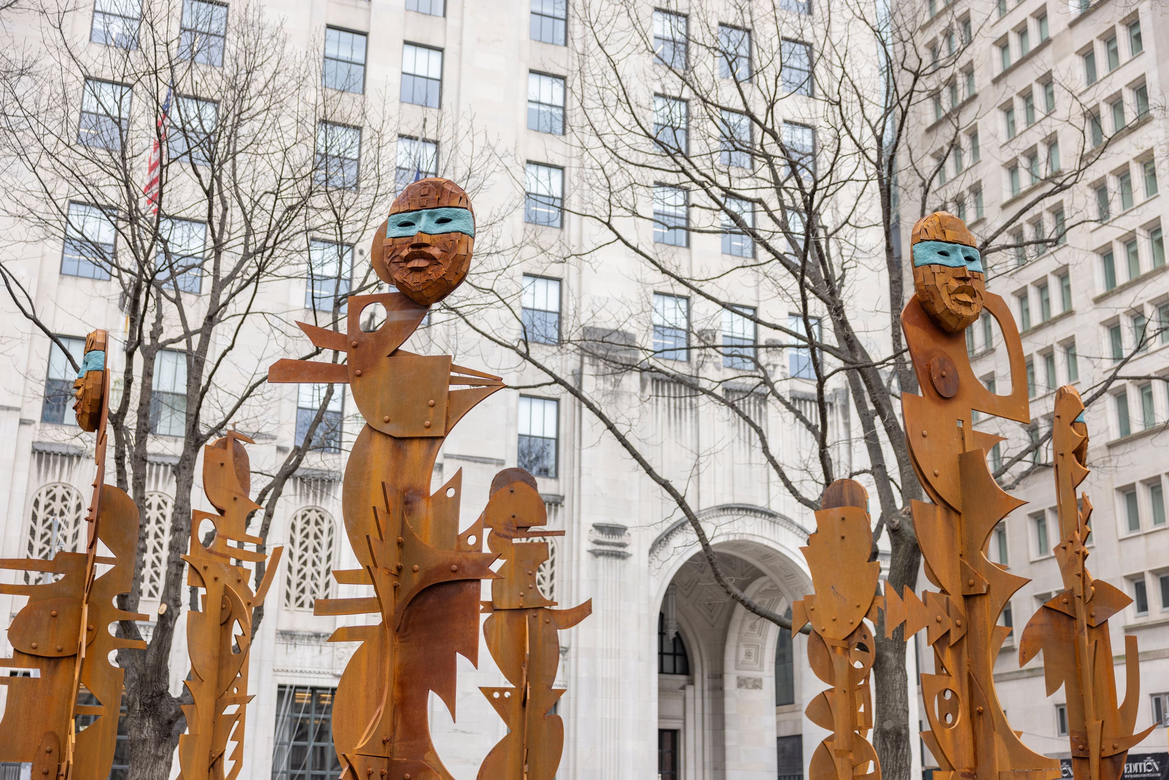 Rose B. Simpson, ,Seed, (2024), in Madison Square Park