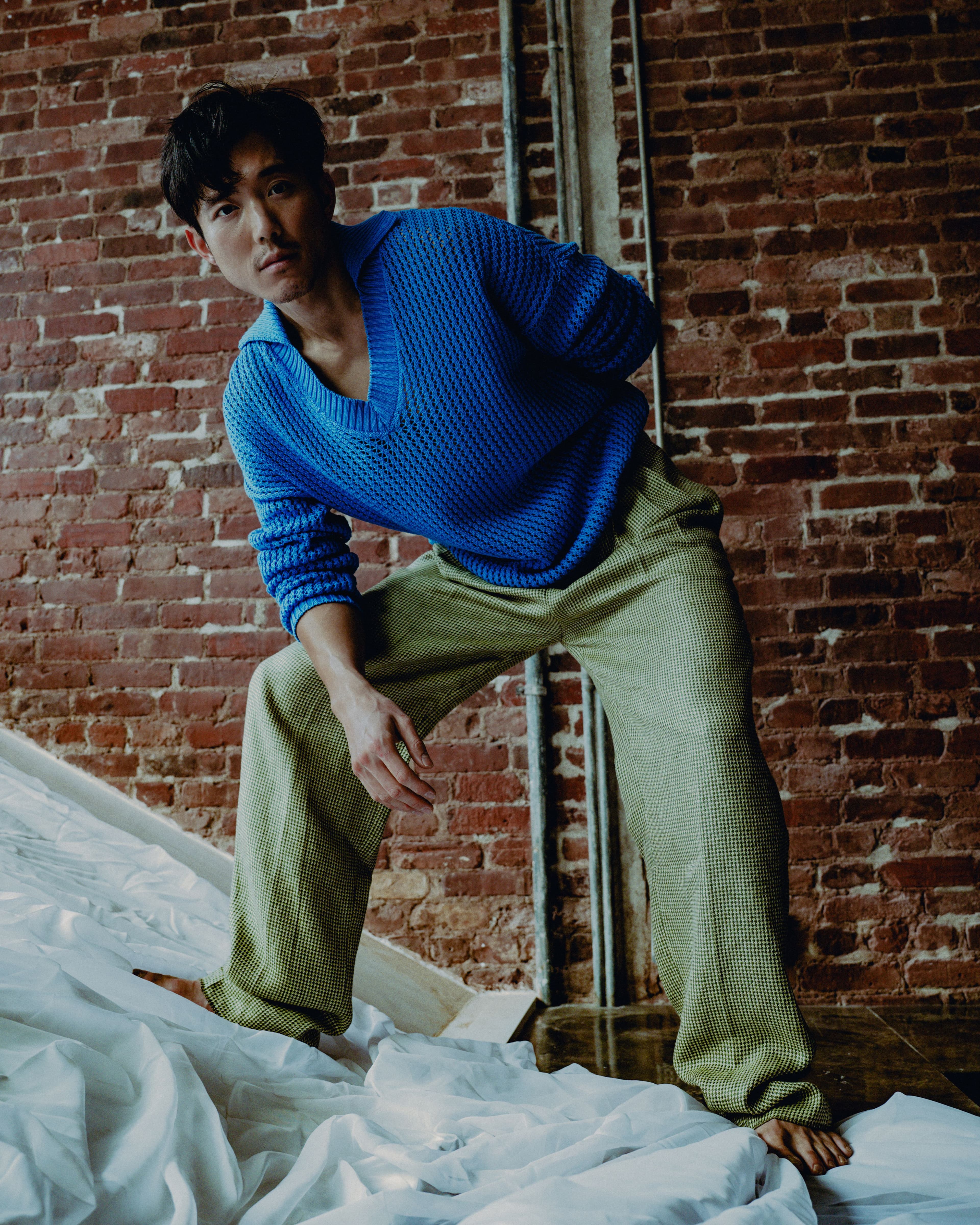 SWEATER by Fendi; PANTS by Zegna