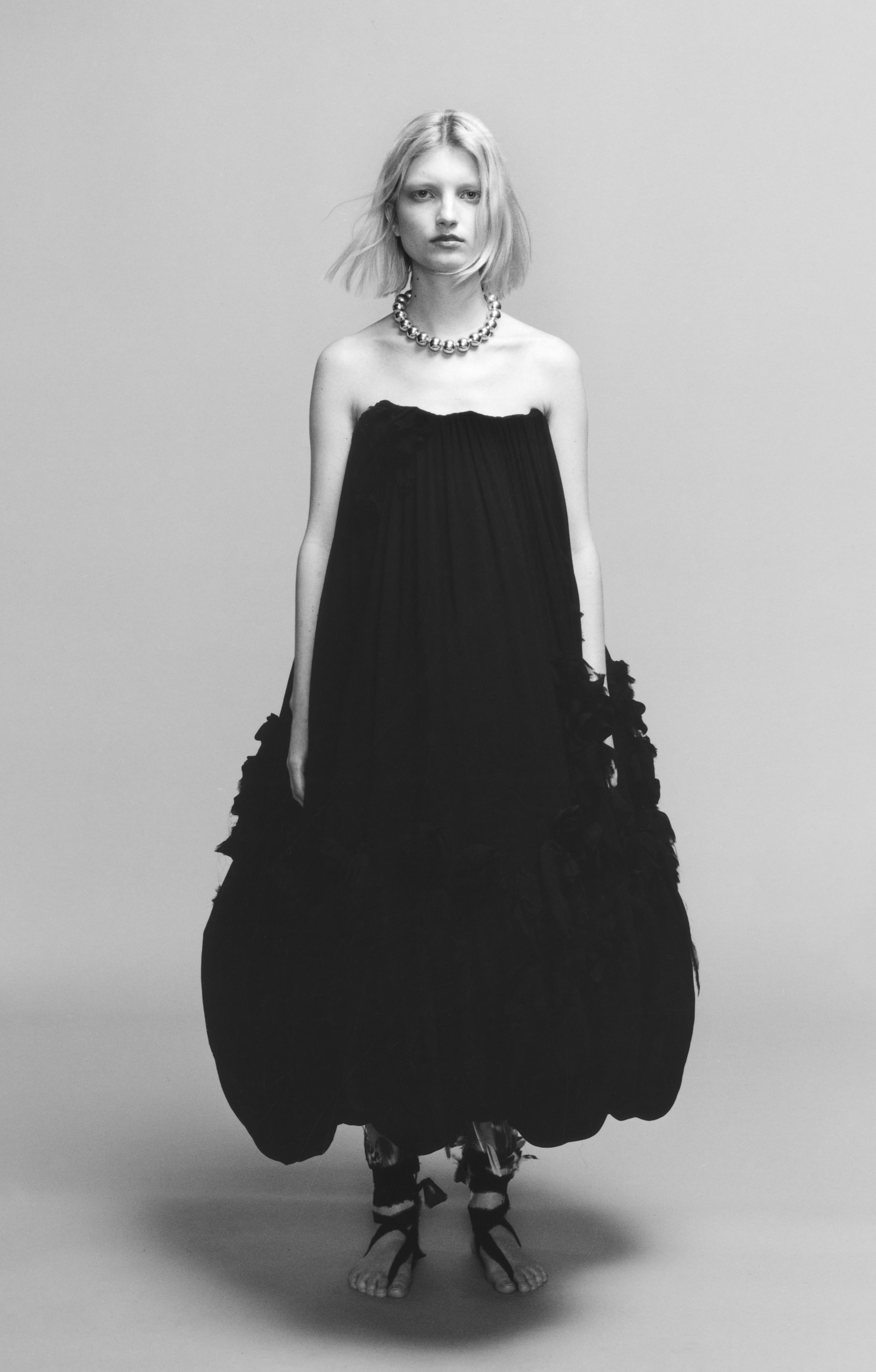 DRESS by Meruert Tolegen; NECKLACE by Odissea