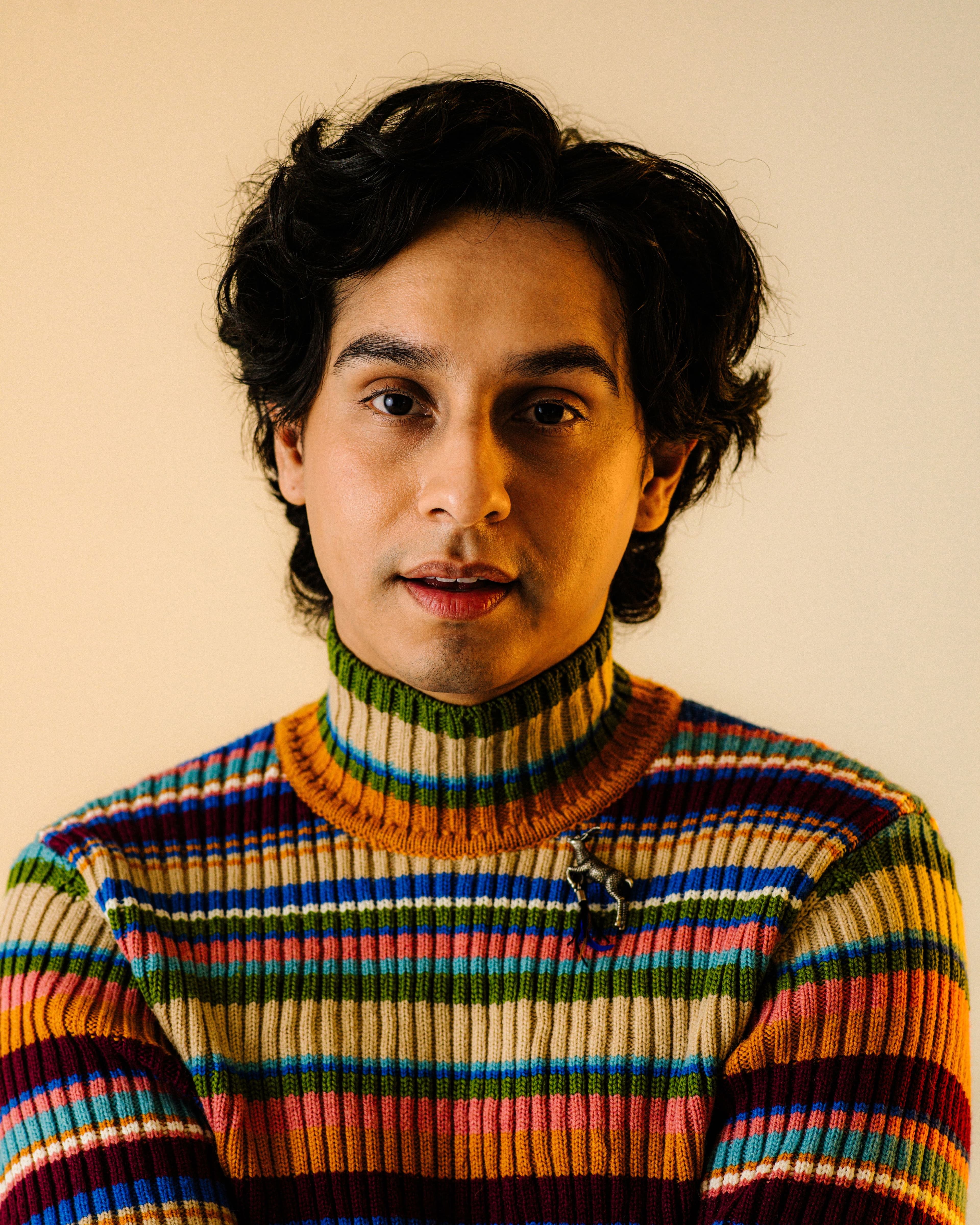 SWEATER and PIN by Dries Van Noten
