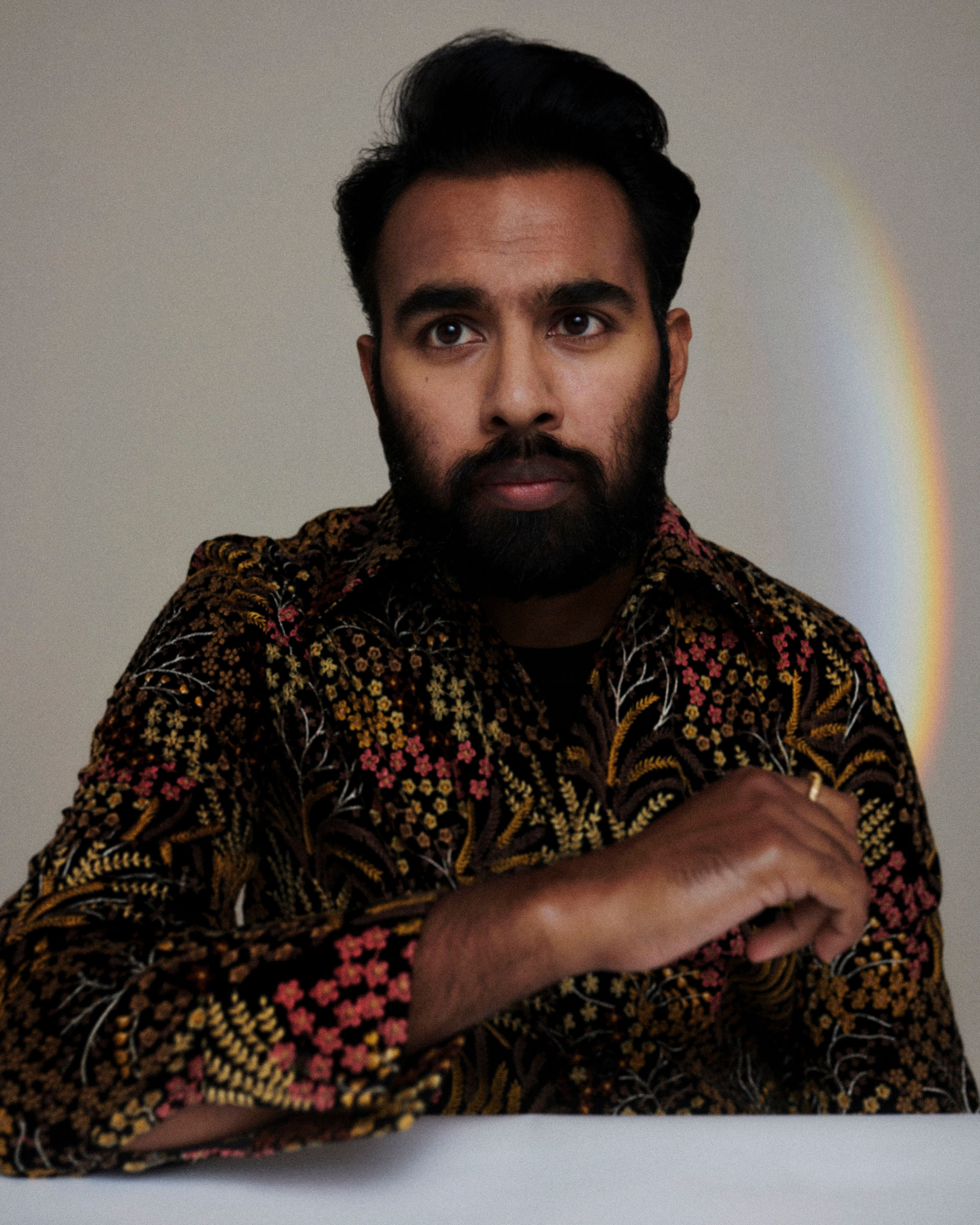 Shirt by Séfr. Vintage t-shirt by the Contemporary Wardrobe Collection. Ring by Completedworks.