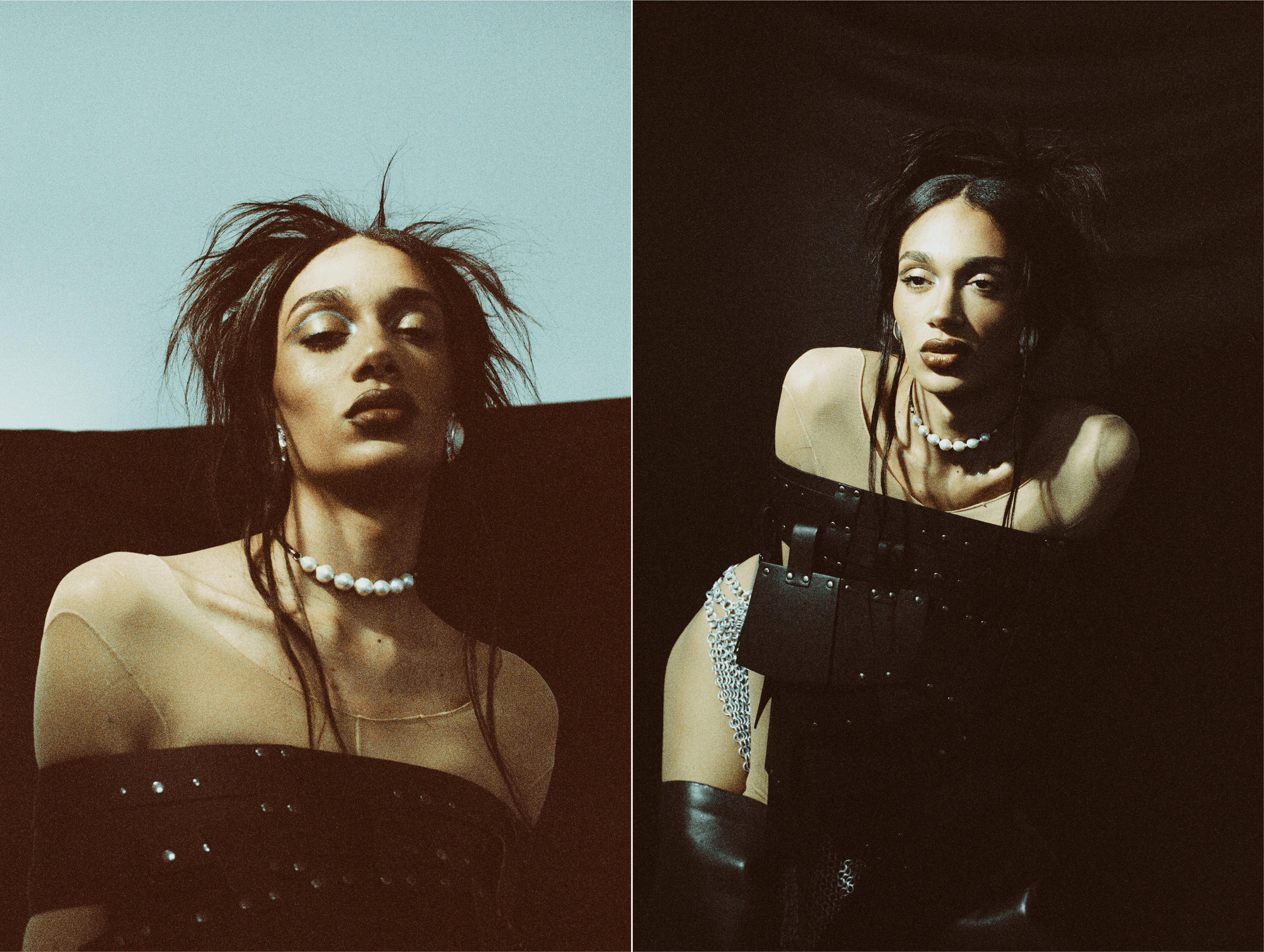 TOP by ,HiiFeuer., SKIRT by ,AnNafi. ,All vintage JEWELRY,.