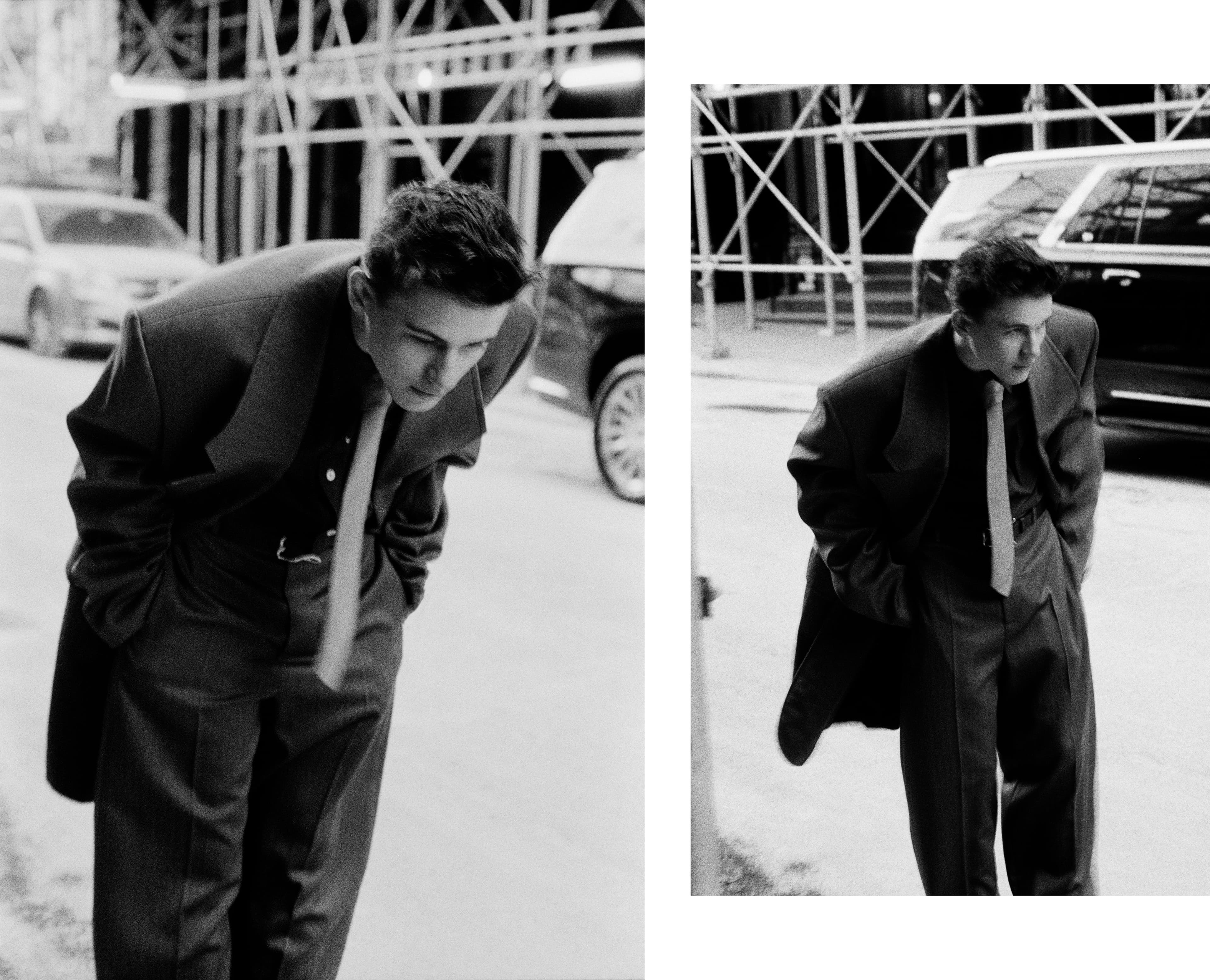 All CLOTHING and TIE by ,Bottega Veneta