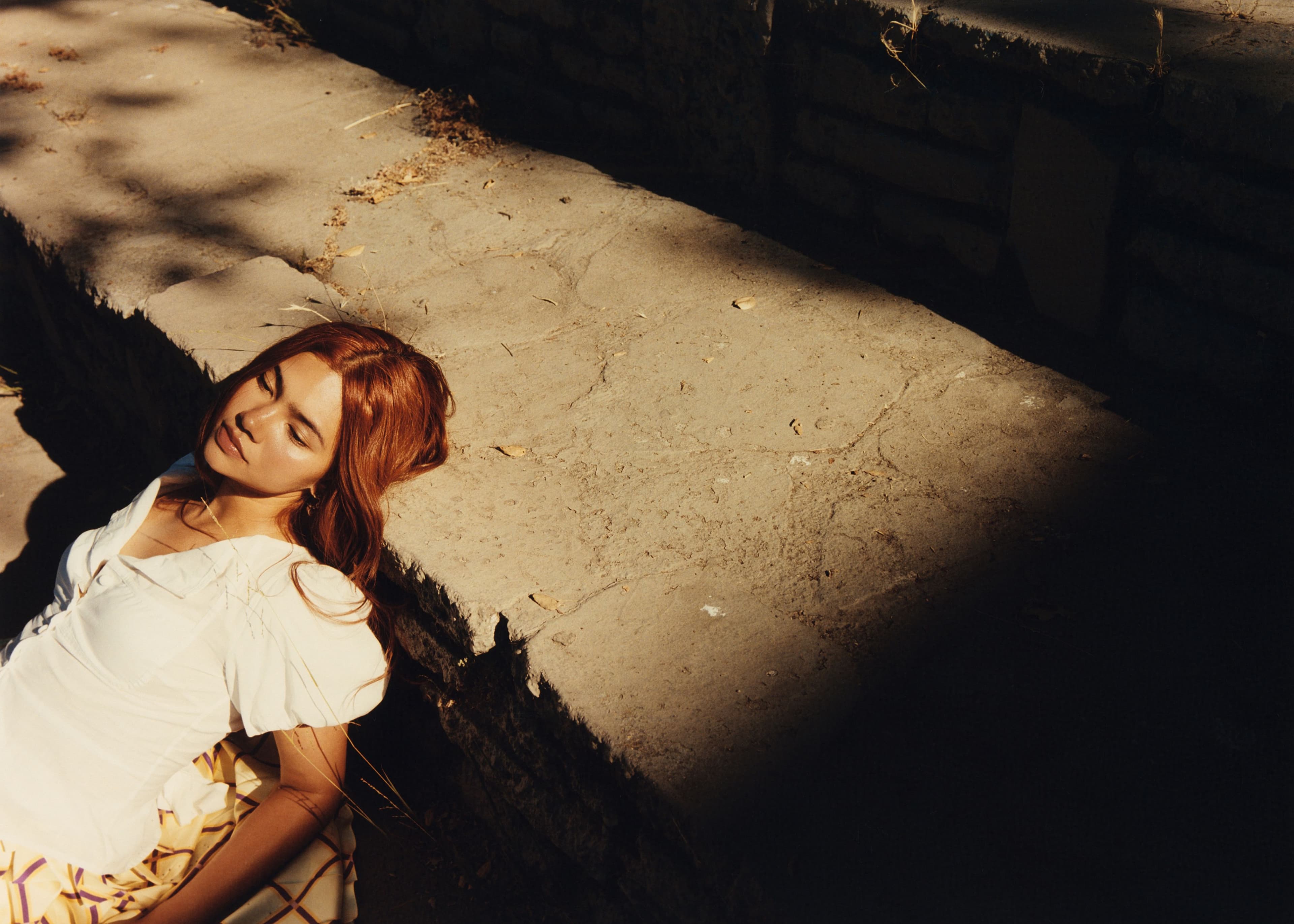 TOP by Ella Mae; SKIRT by Emilia Wickstead; EARRINGS by Kenah Jonel