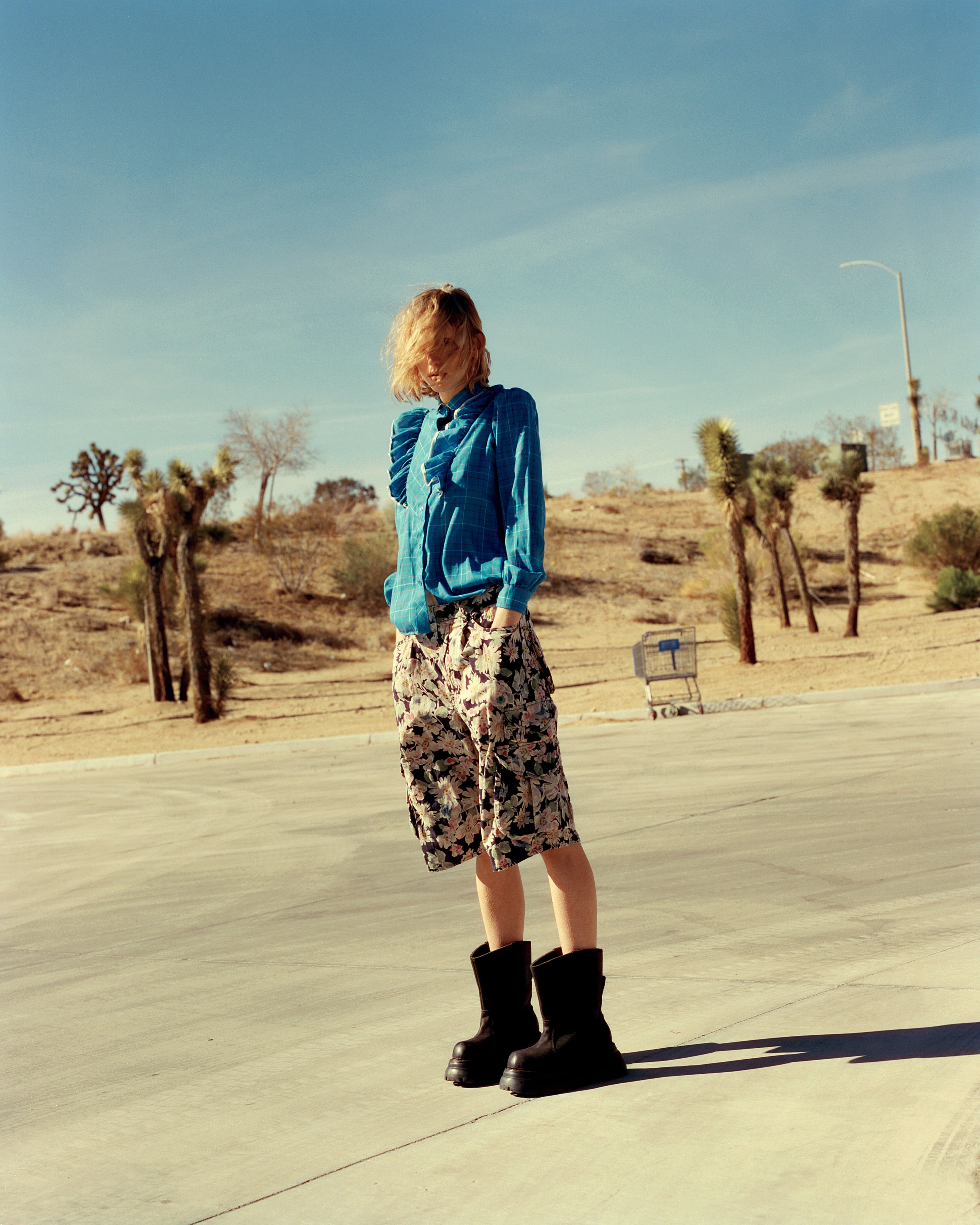 Vintage SHIRT from ,Loser Baby Vintage. ,SHORTS and SHOES by ,R13.