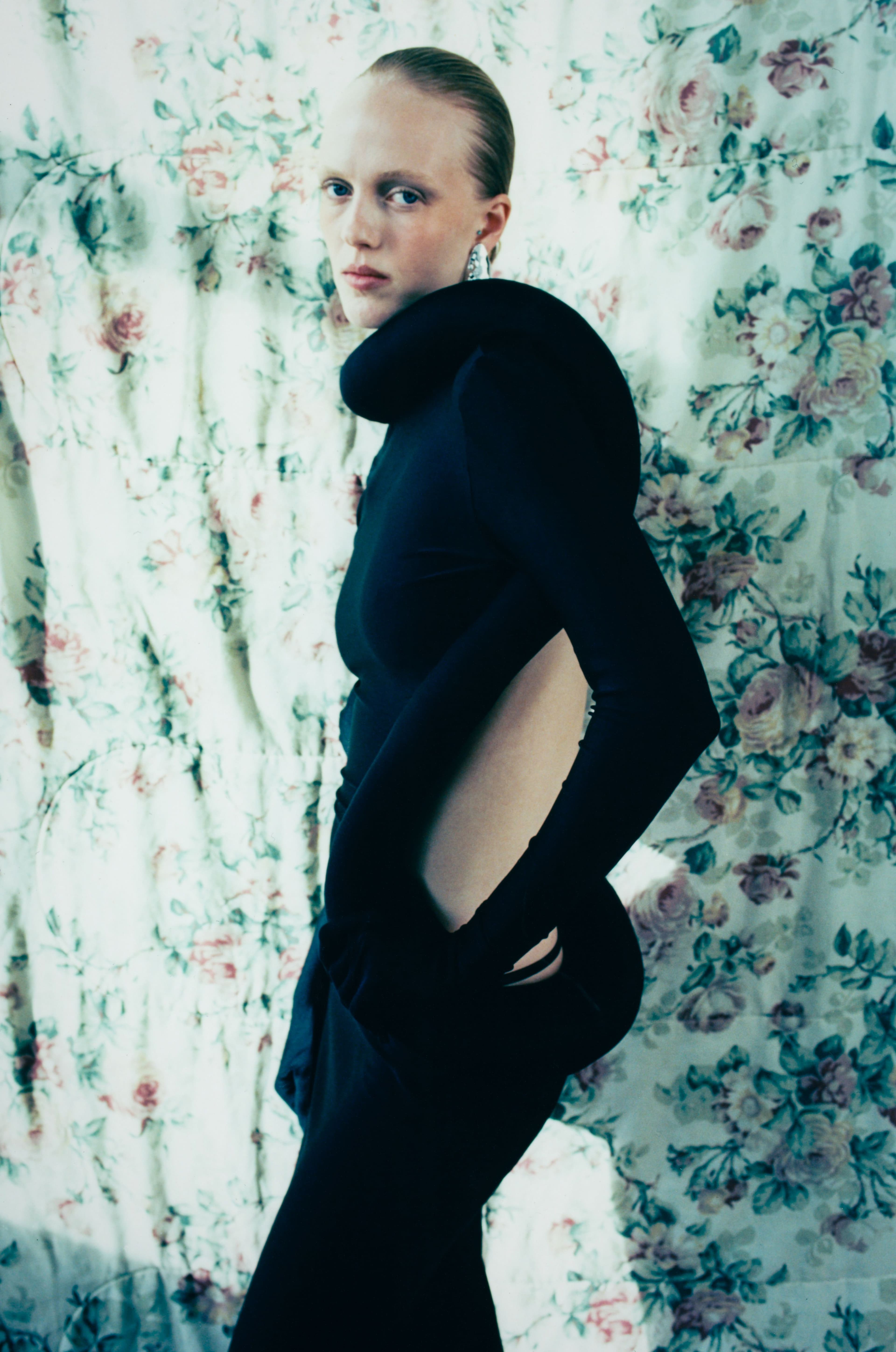 DRESS by Quine Li; EARRINGS by Alexis Bittar