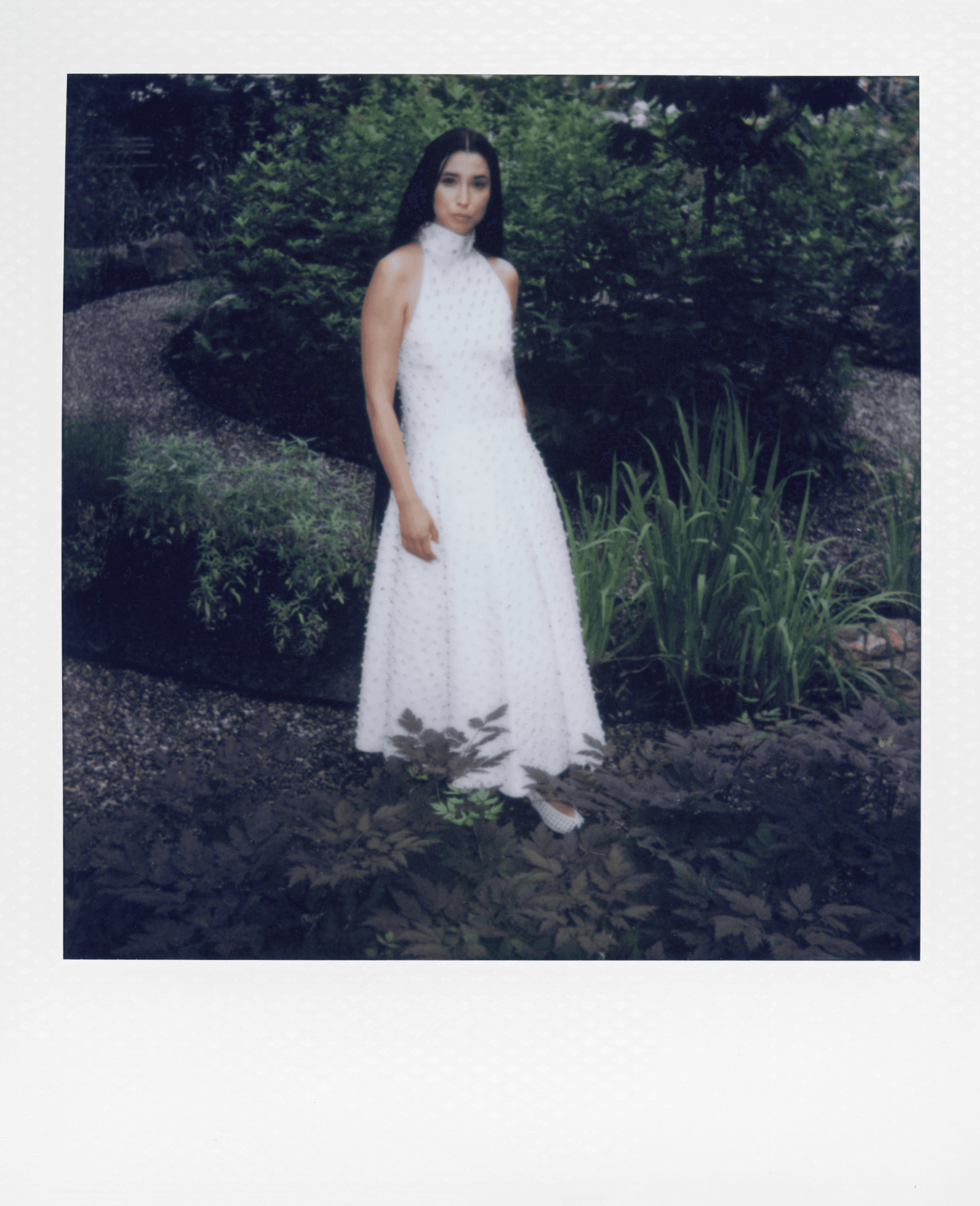 DRESS by ,Altuzarra,. SHOES by ,Fendi.