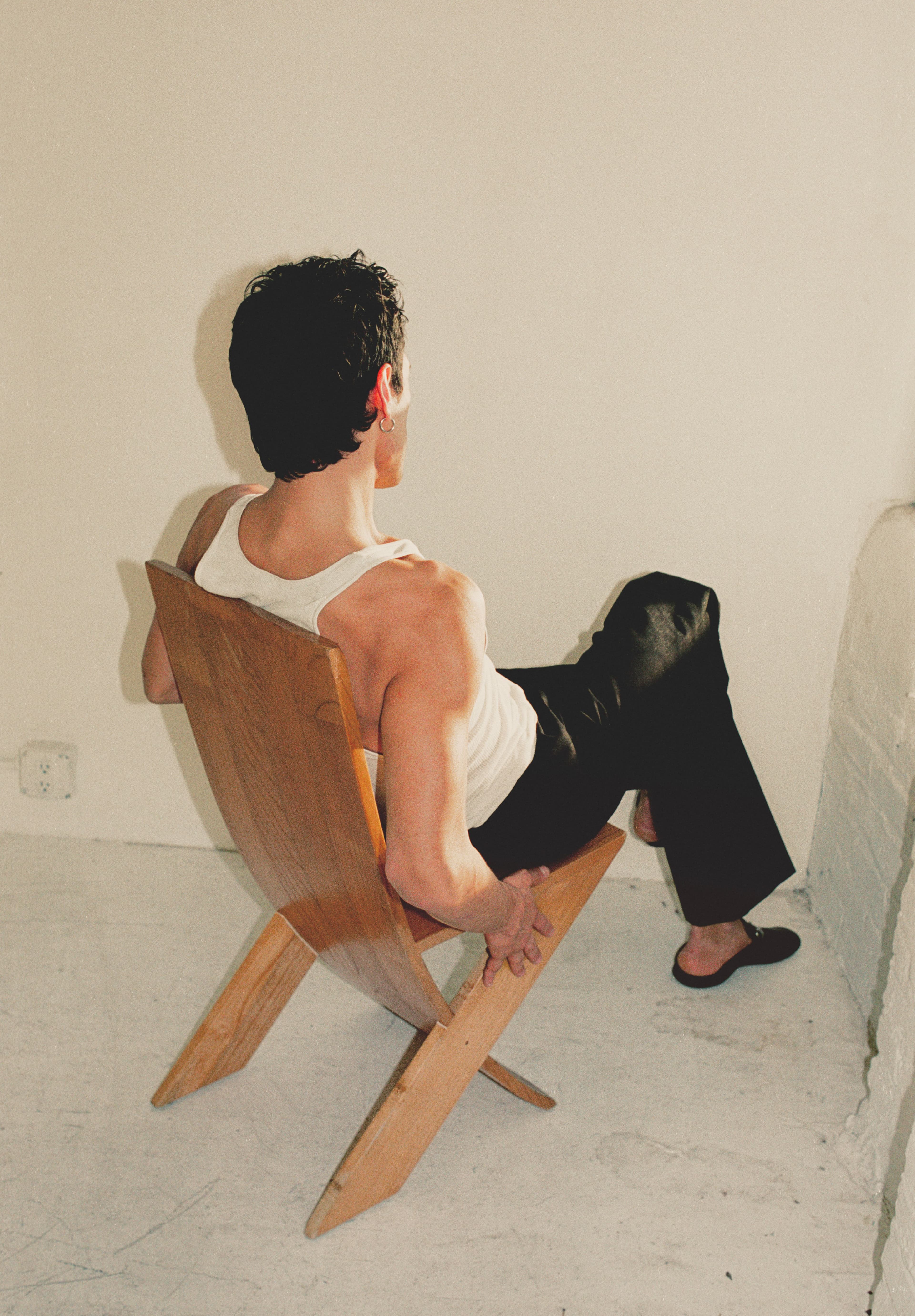 Vintage TOP from The Society Archive; PANTS and SHOES by Gucci