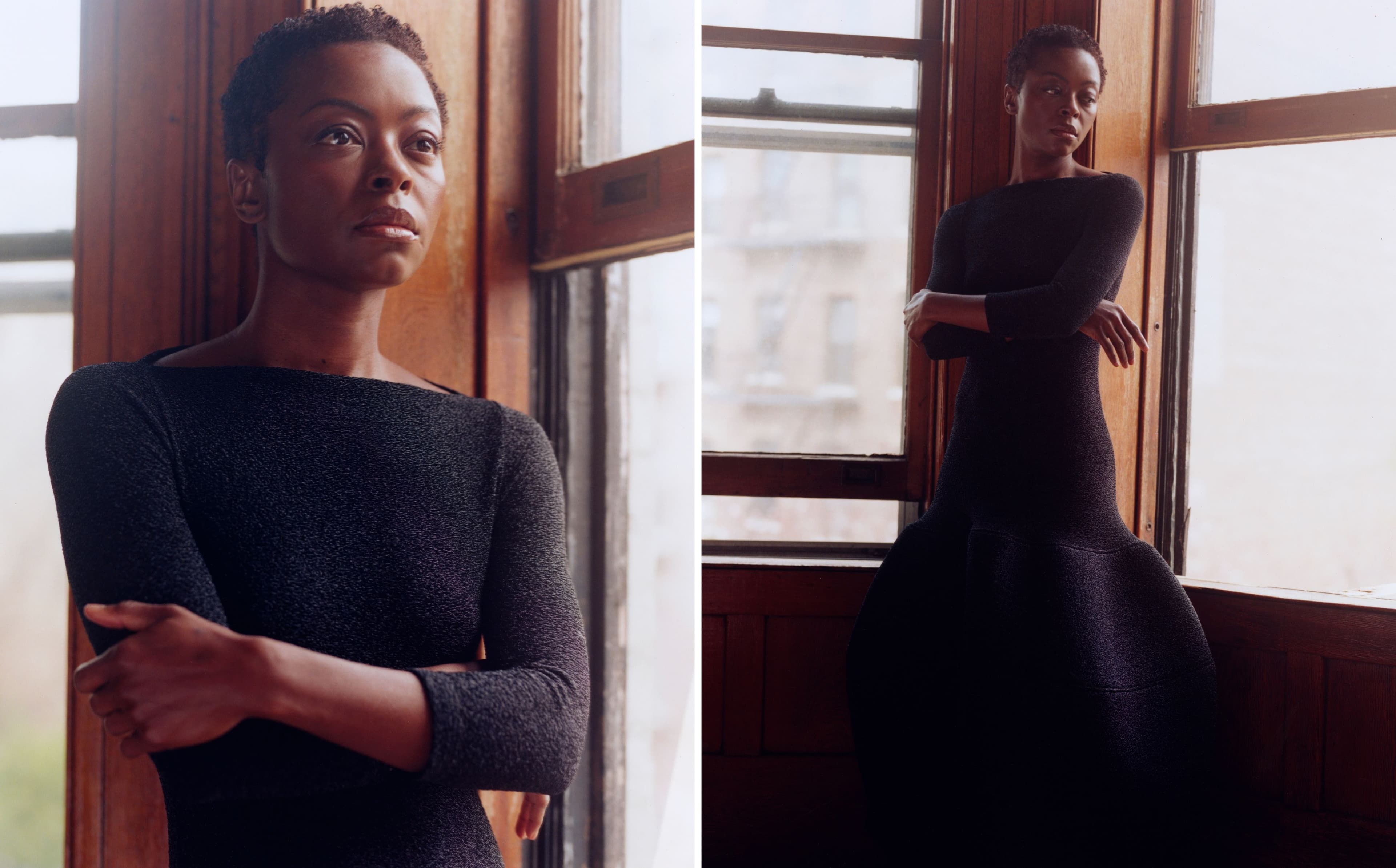 DRESS by Melitta Baumeister; SHOES by Loewe