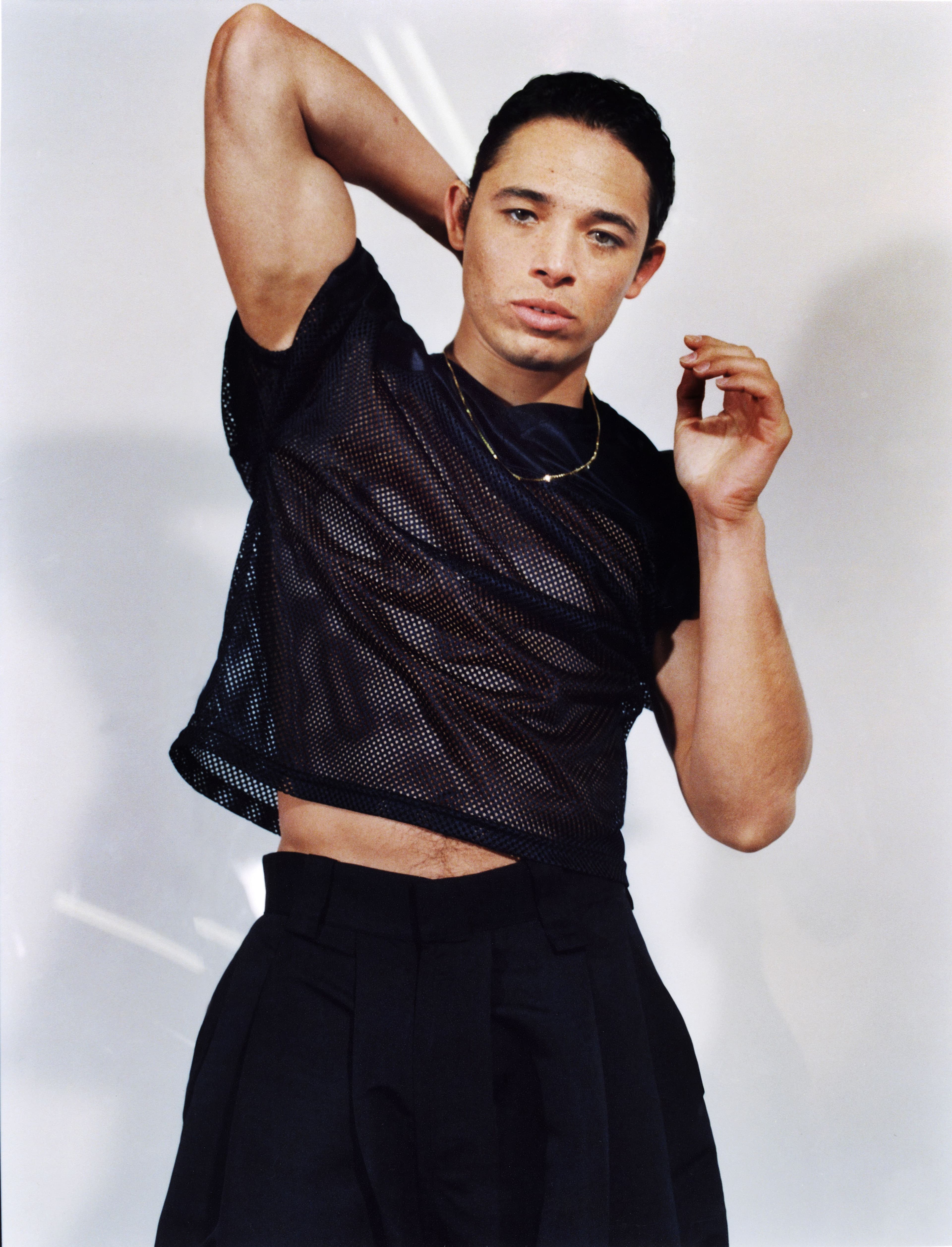 All clothing by Willy Chavarria