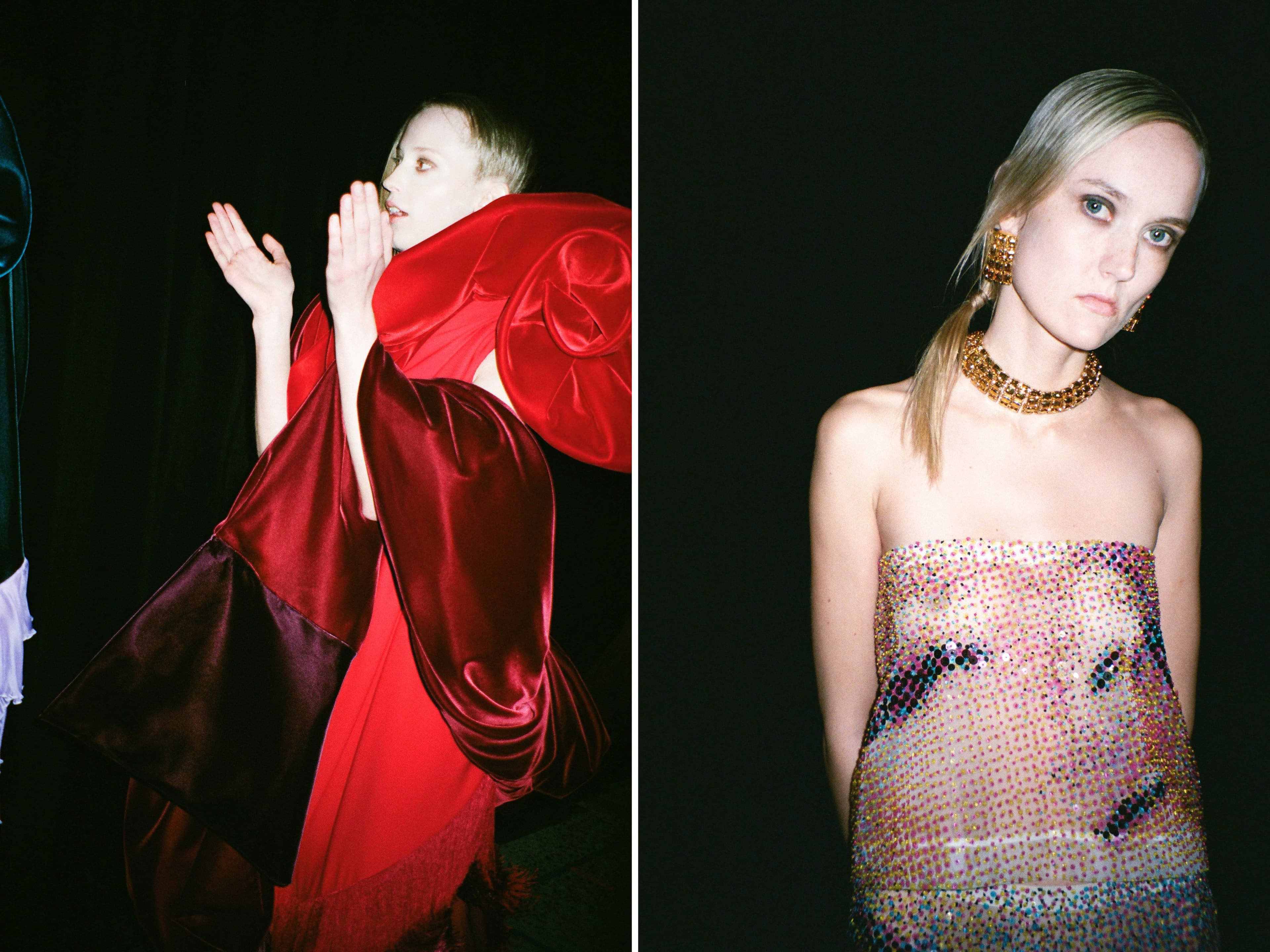 Backstage at Area’s Fall 2026 Show