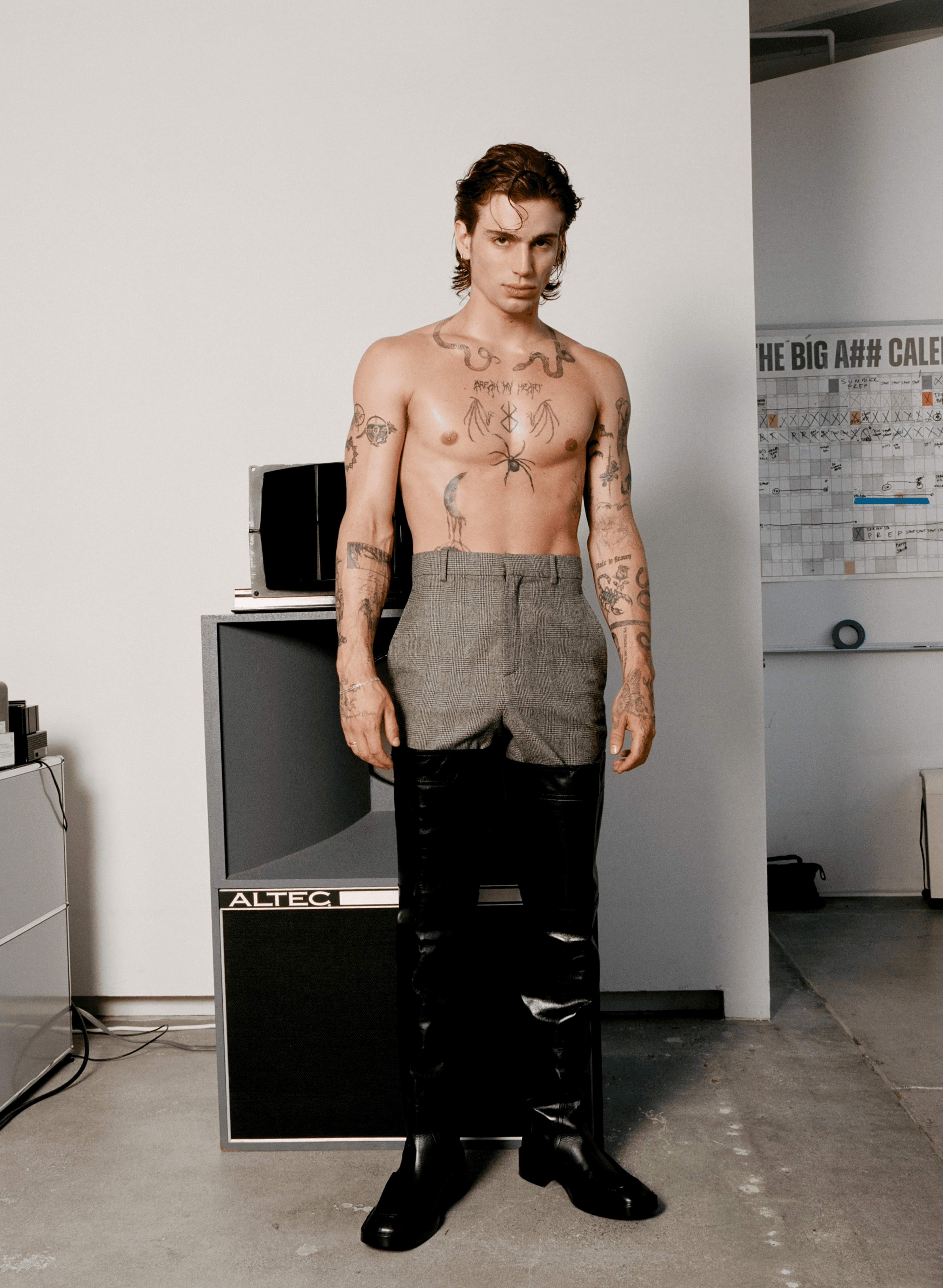 PANTS and SHOES by ,Saint Laurent