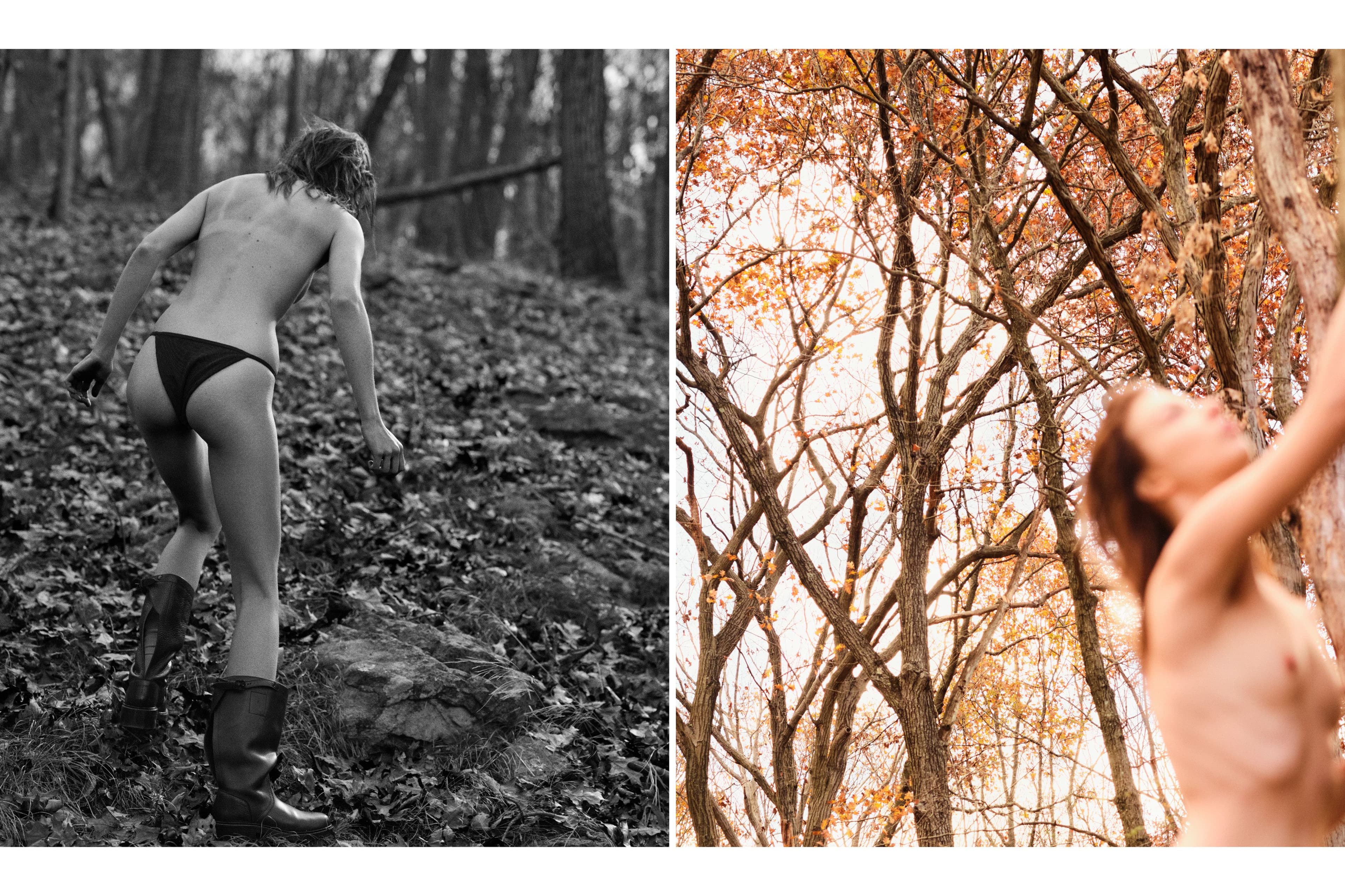 Underwear by Matteau. Boots by Victoria Beckham.