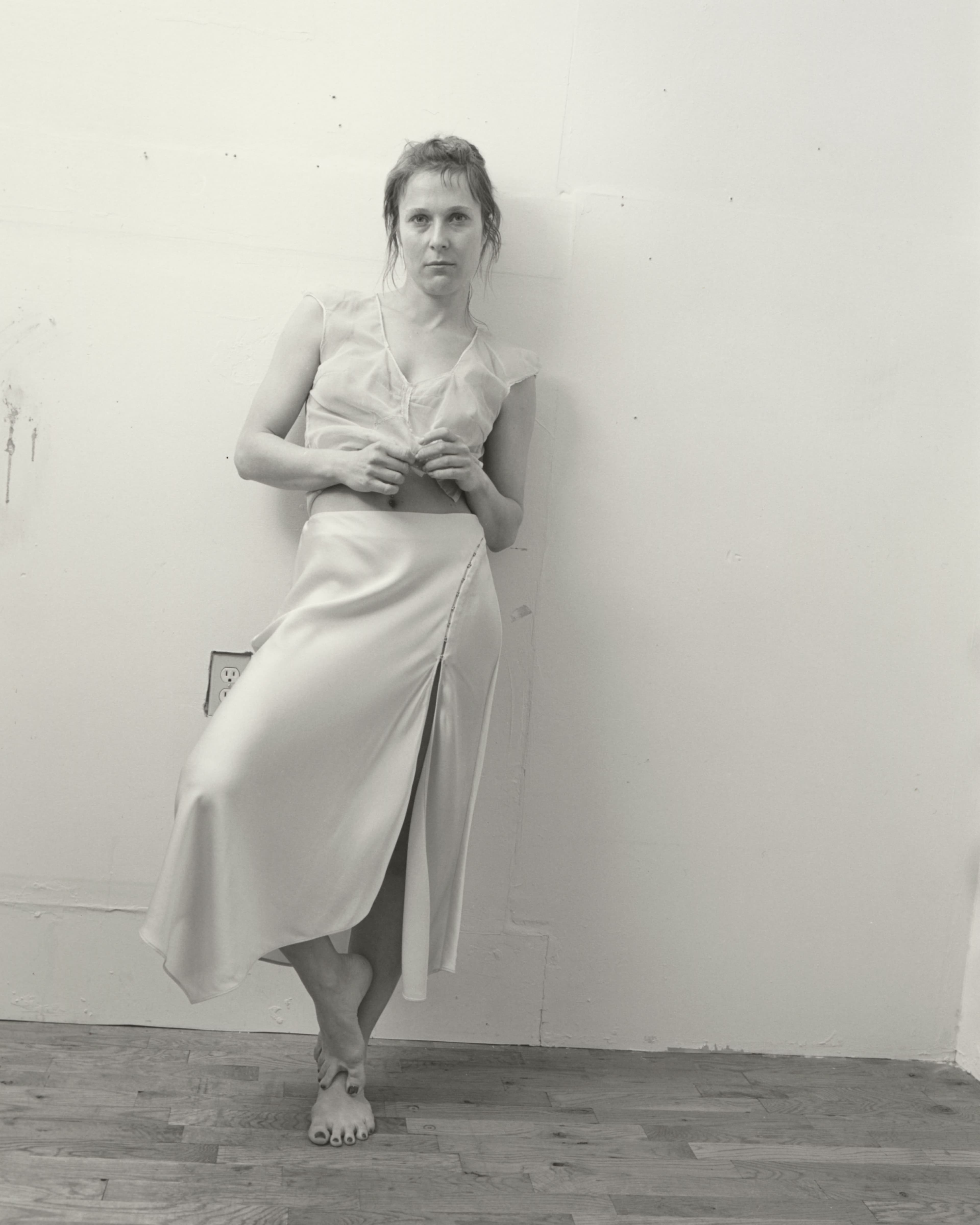 Vintage TOP. Vintage SKIRT by Jonathan Simkhai.