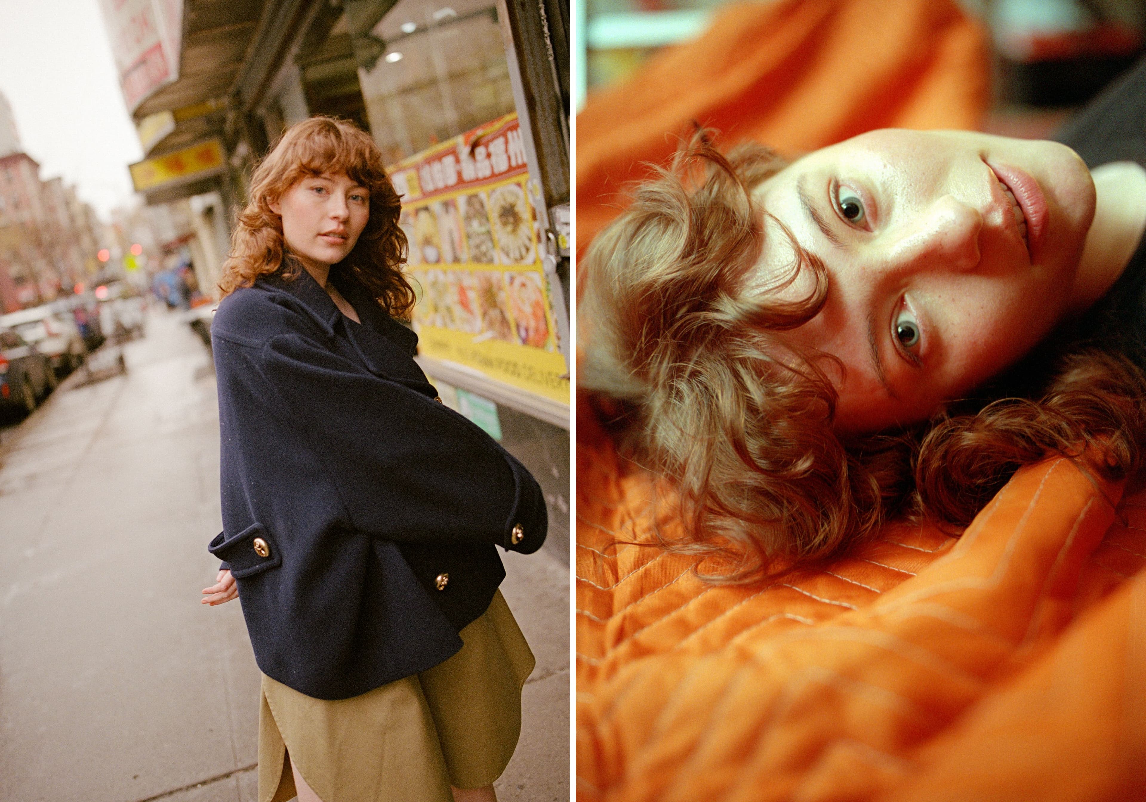 LEFT: All CLOTHING by Balenciaga. RIGHT: T-SHIRT, talent’s own.