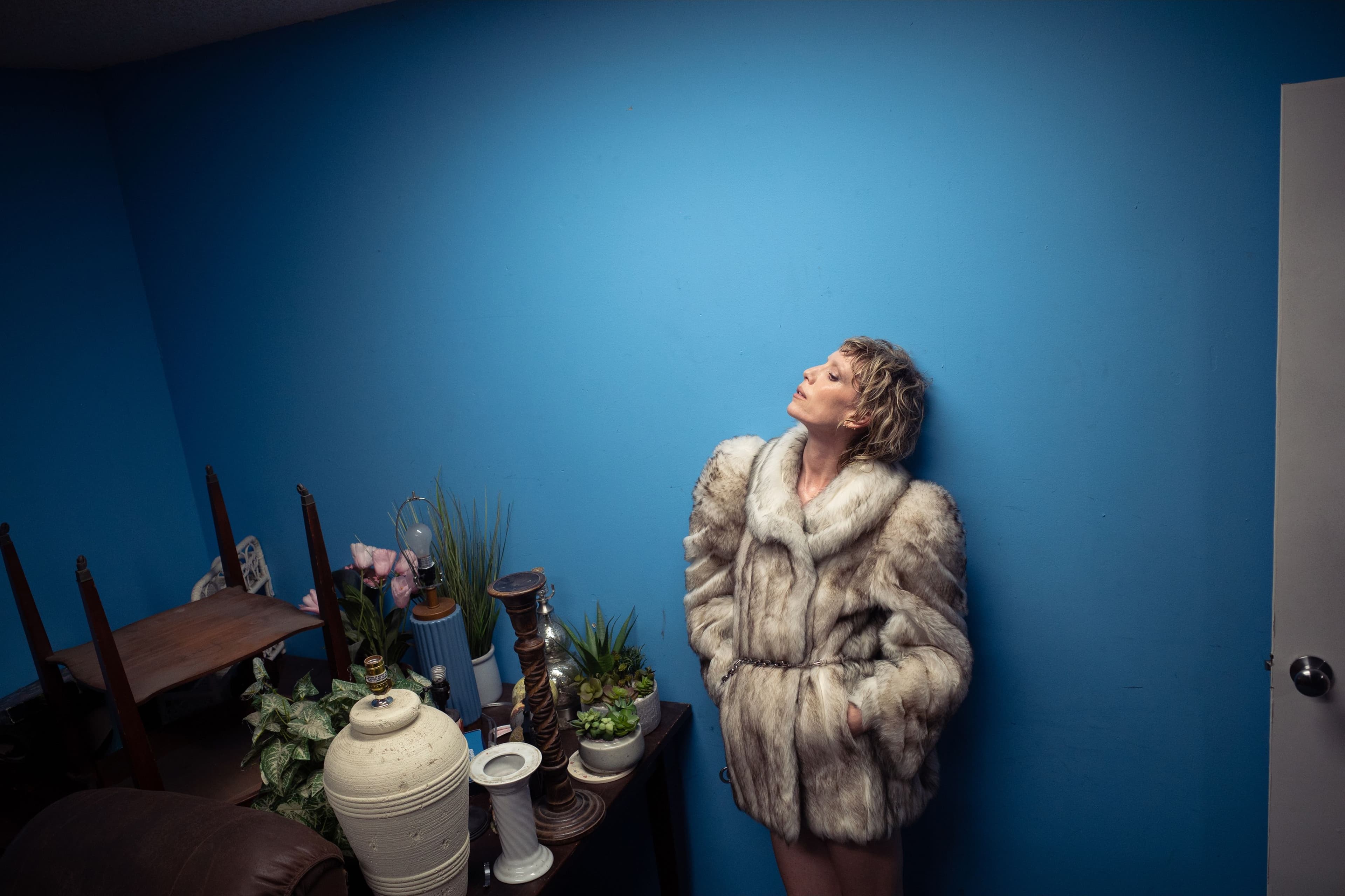 Faux fur COAT and BELT by Gucci