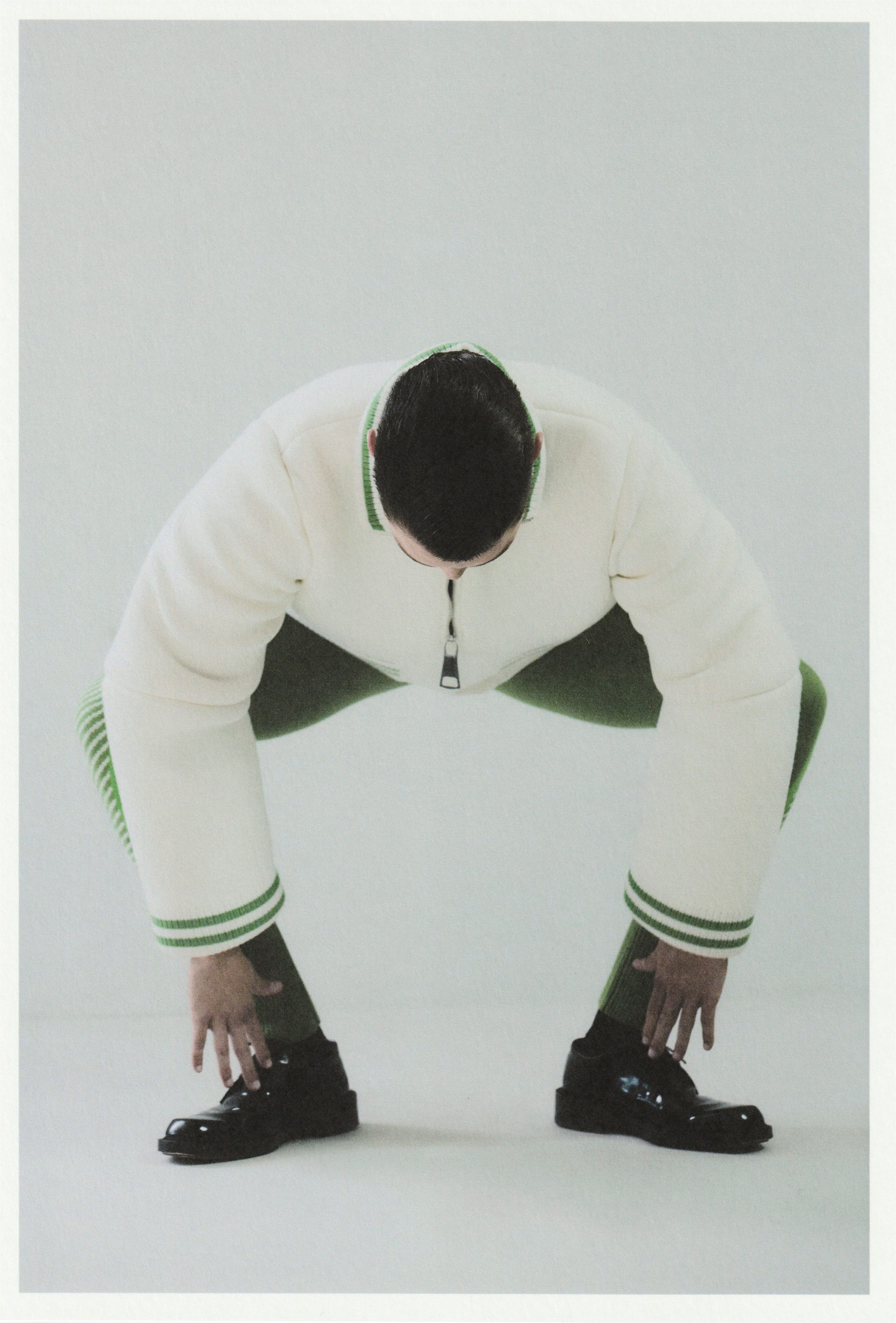 All CLOTHING by ,Patrick Taylor. ,SHOES by ,Paul Smith.