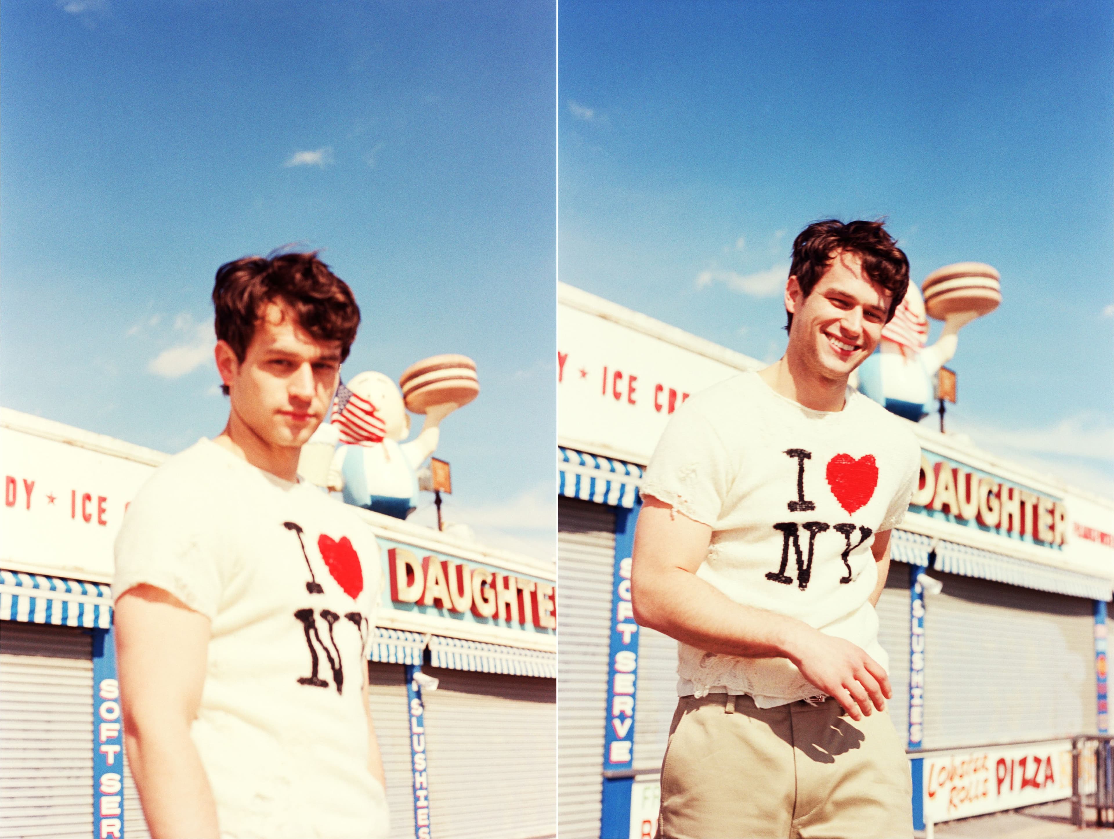 T-SHIRT by ,Coach,. PANTS by ,Sacai.