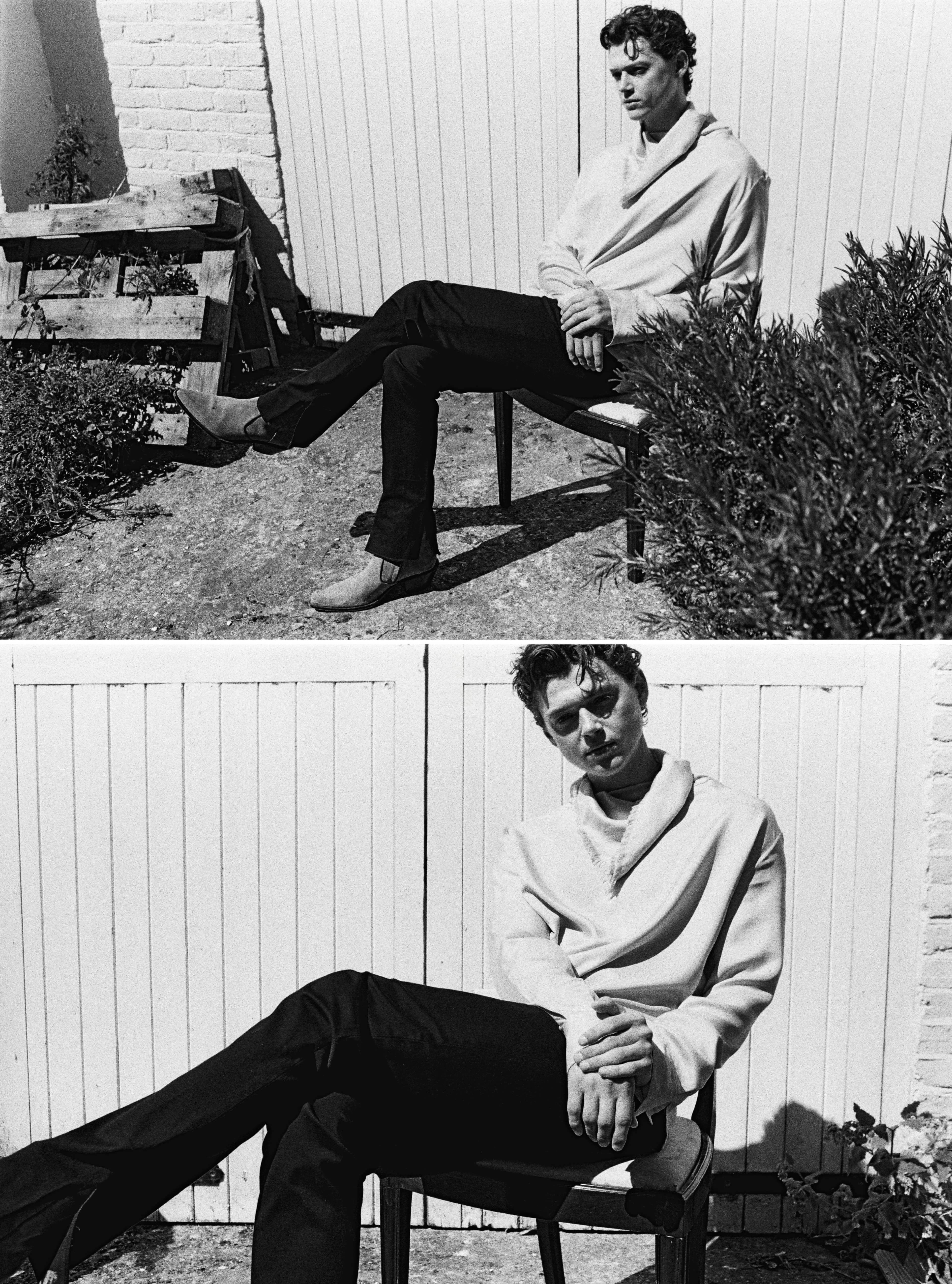 All CLOTHING by Hermès; SHOES by Off-White