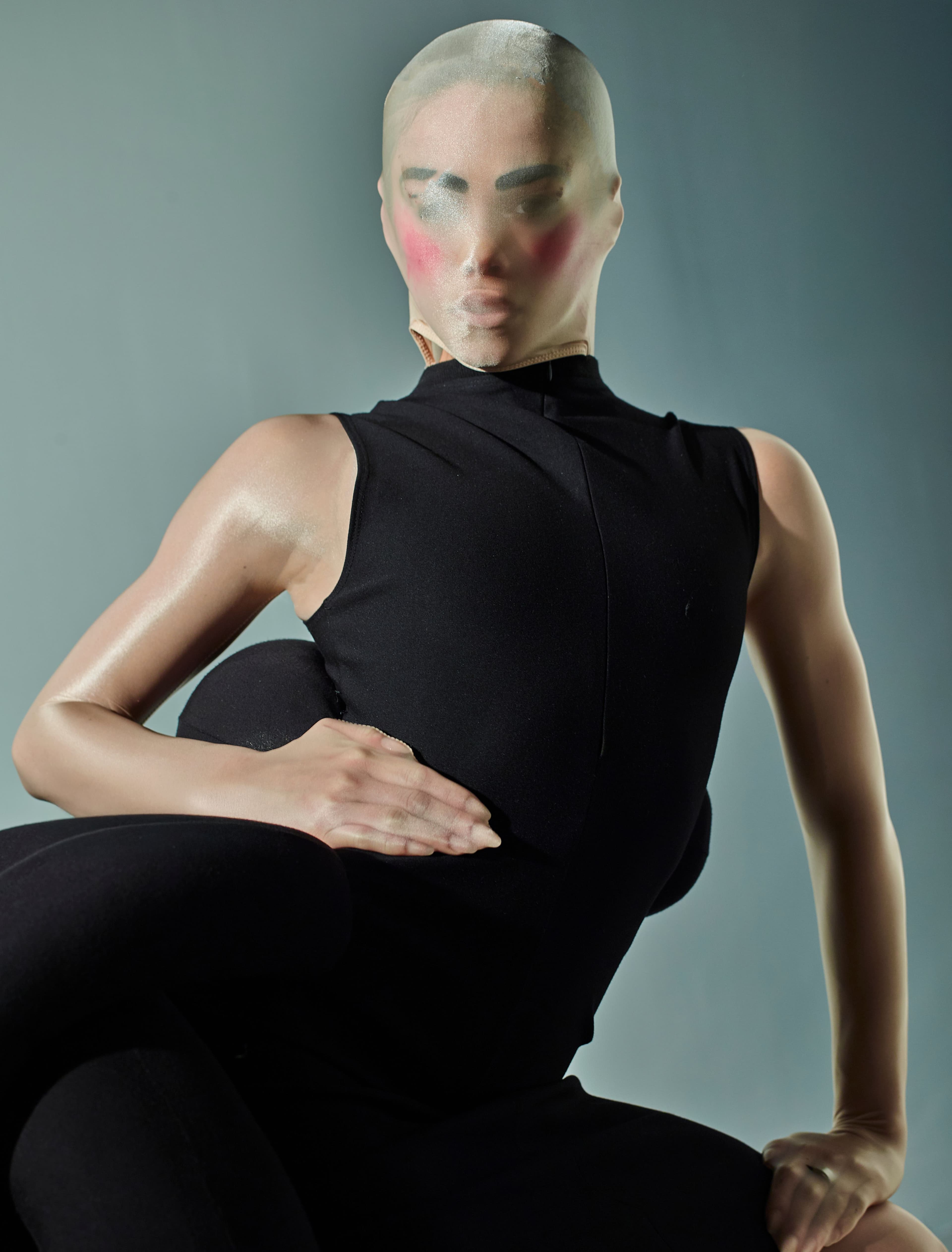 DRESS by ,Melitta Baumeister. ,TIGHTS by ,Wolford.