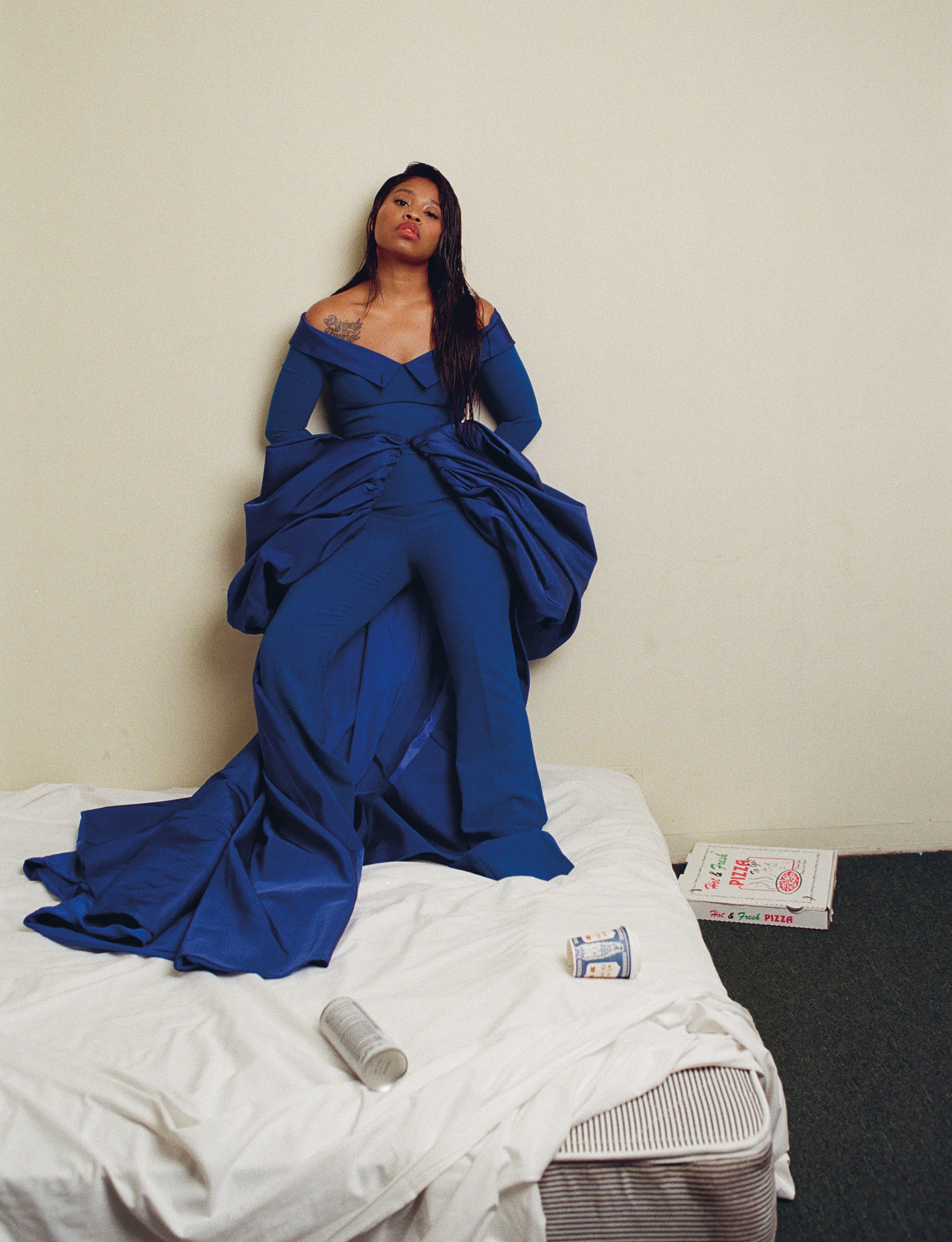 All clothing by Christian Siriano