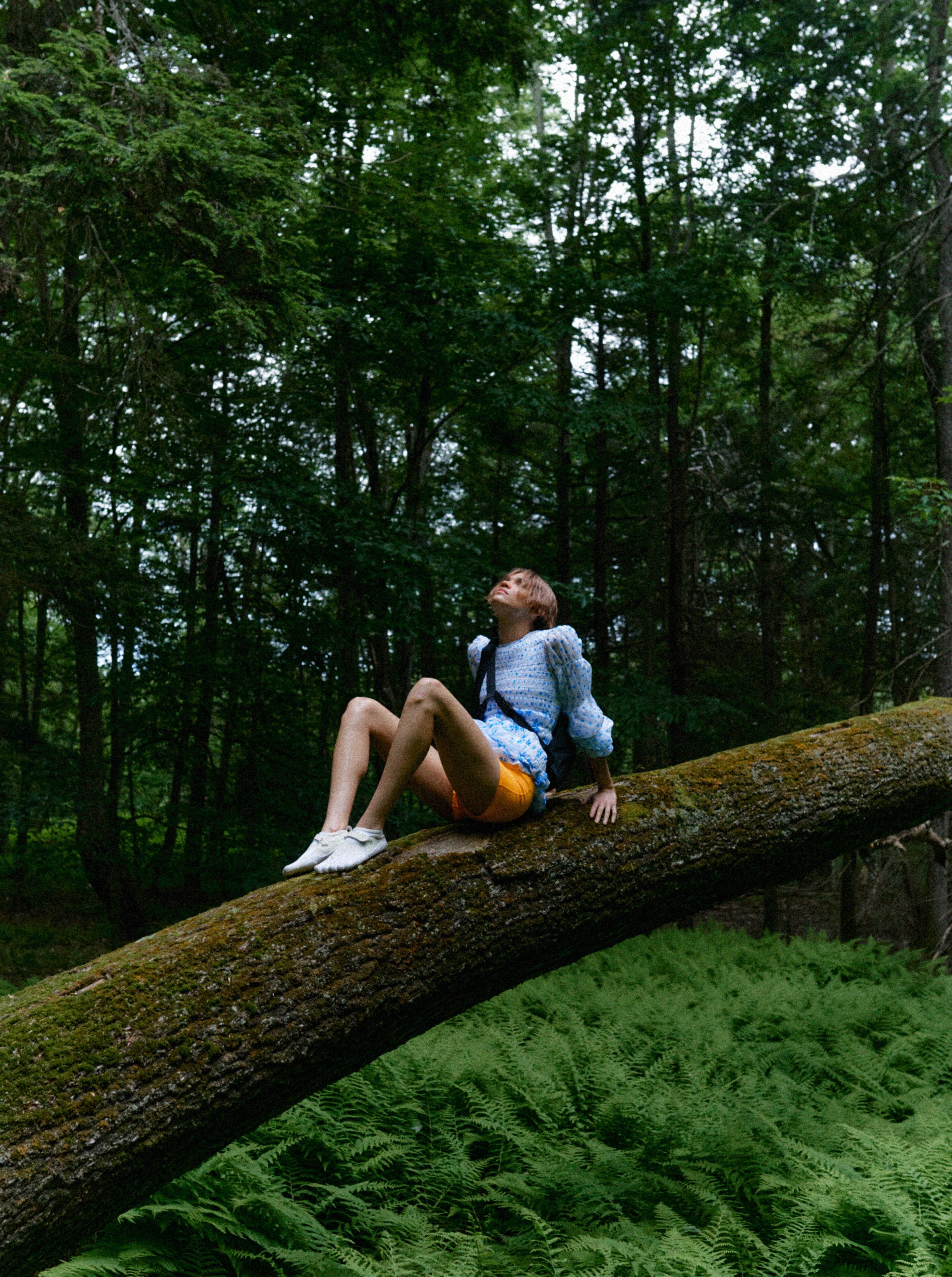 DRESS by ,Tory Burch. ,SHORTS by ,Nike. ,SHOES by ,Vibram.