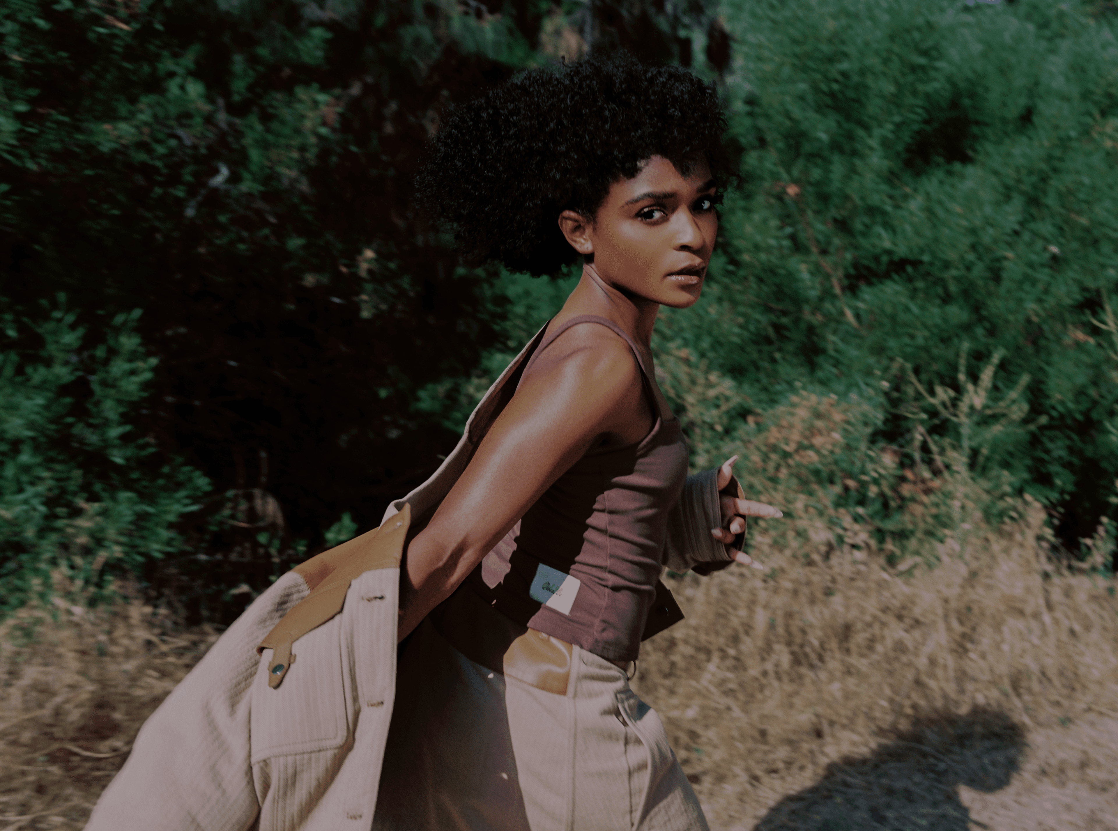 JACKET and SKIRT by ,Hermès,. TOP by ,Oddli,.