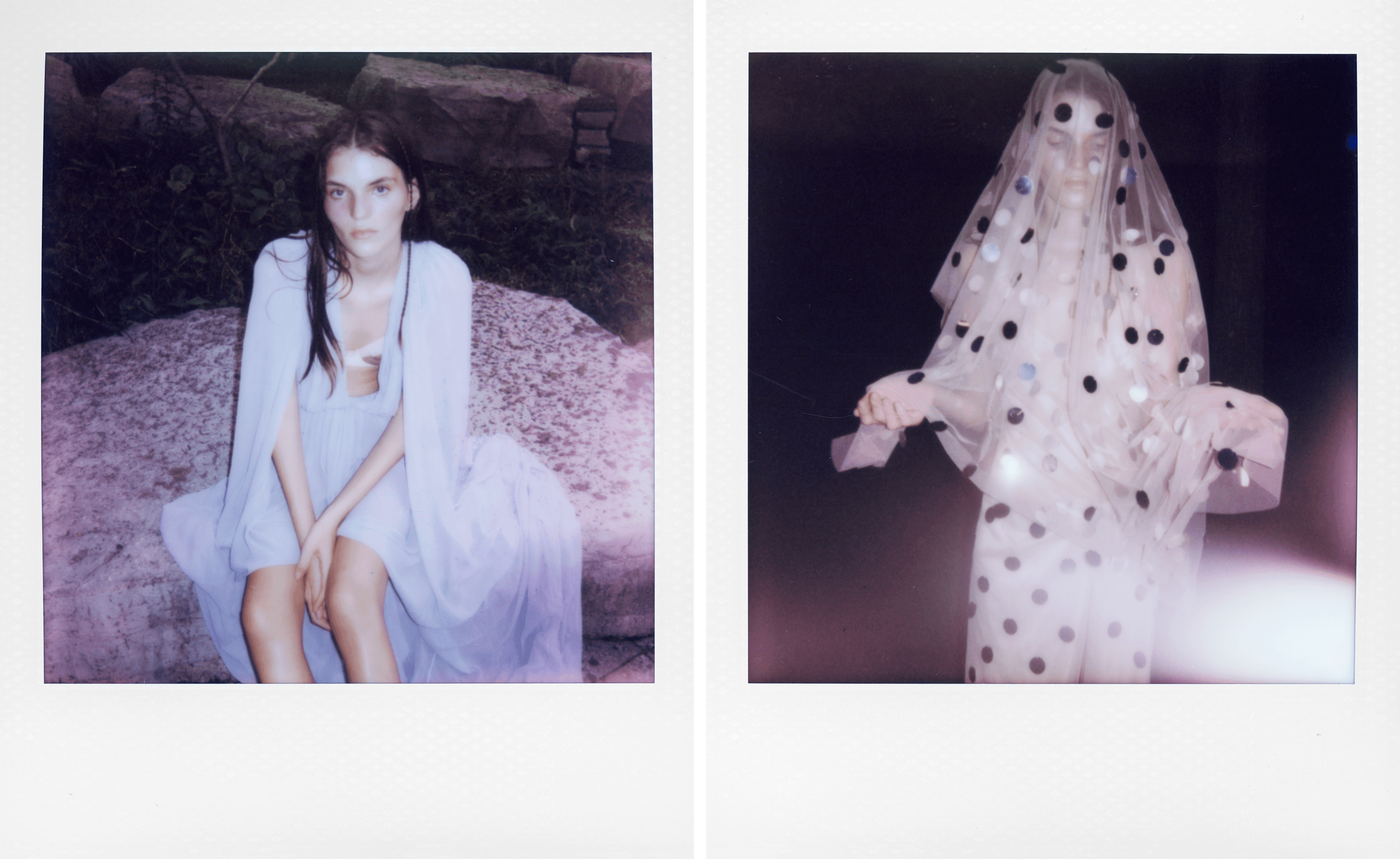 LEFT: DRESS by ,Stella McCartney., UNDERWEAR by ,Araks. ,RIGHT: DRESS by ,David Koma.