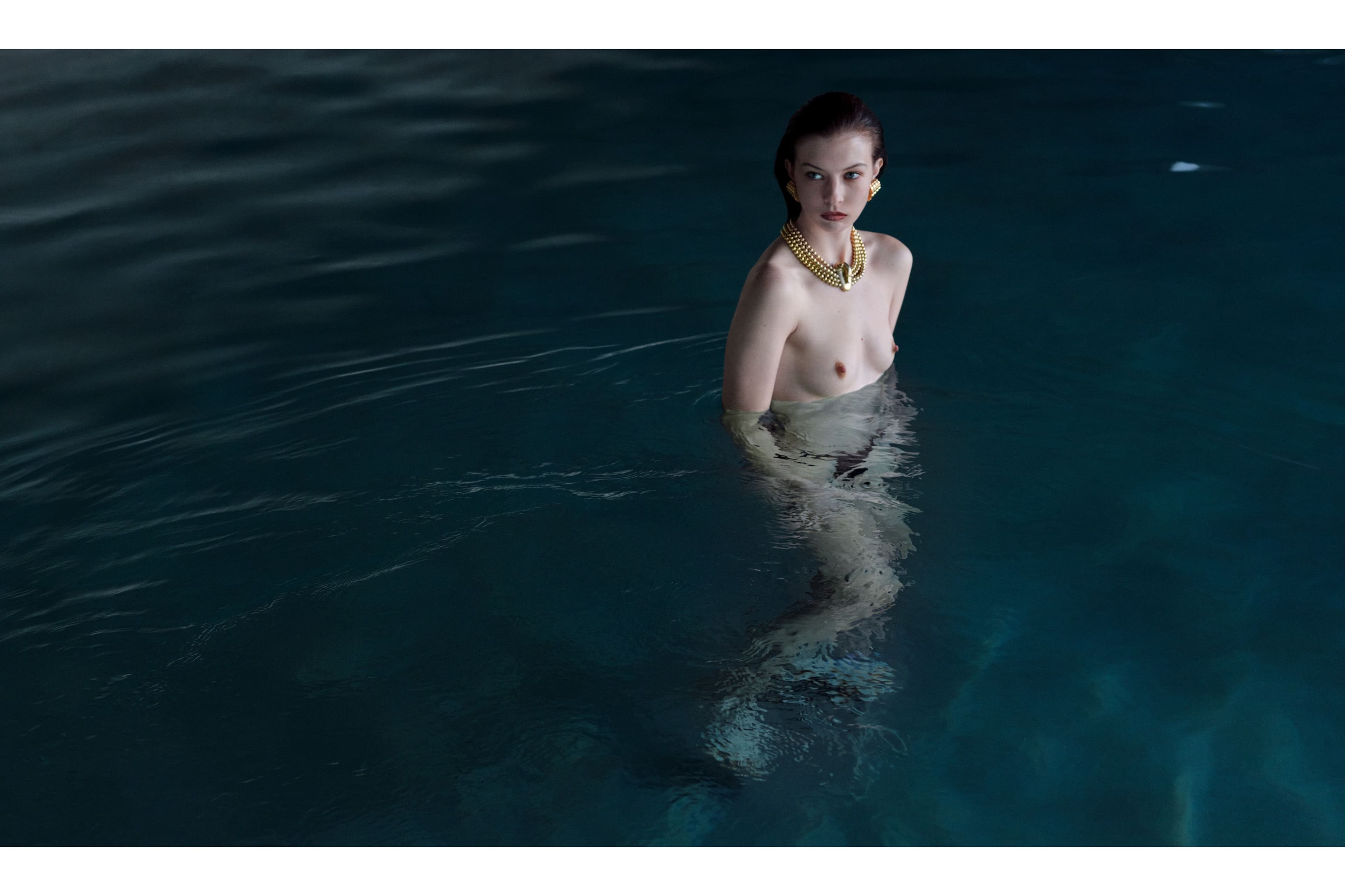 Underwear by Matteau. All jewelry by Patricia von Musulin.