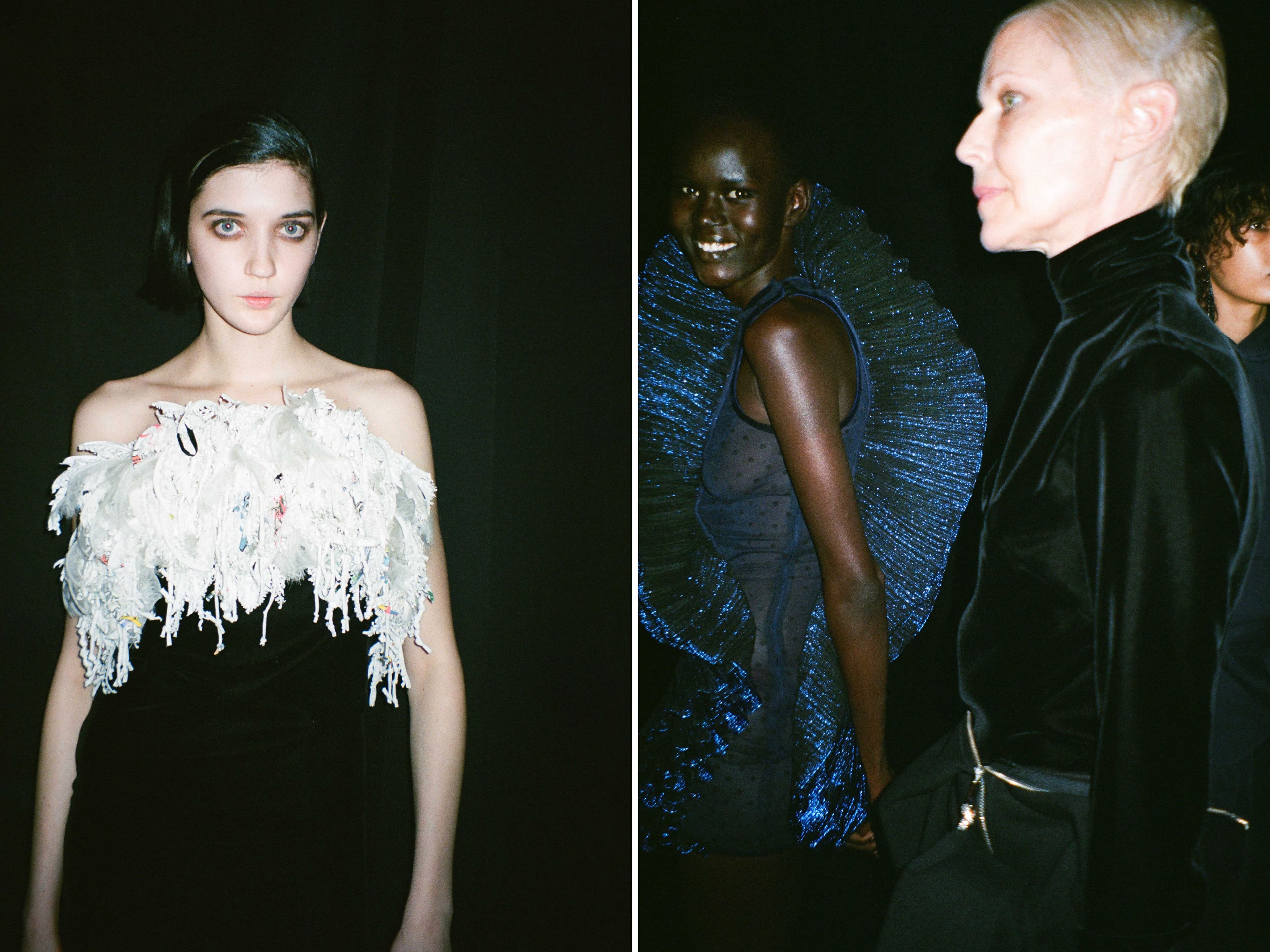 Backstage at Area’s Fall 2026 Show