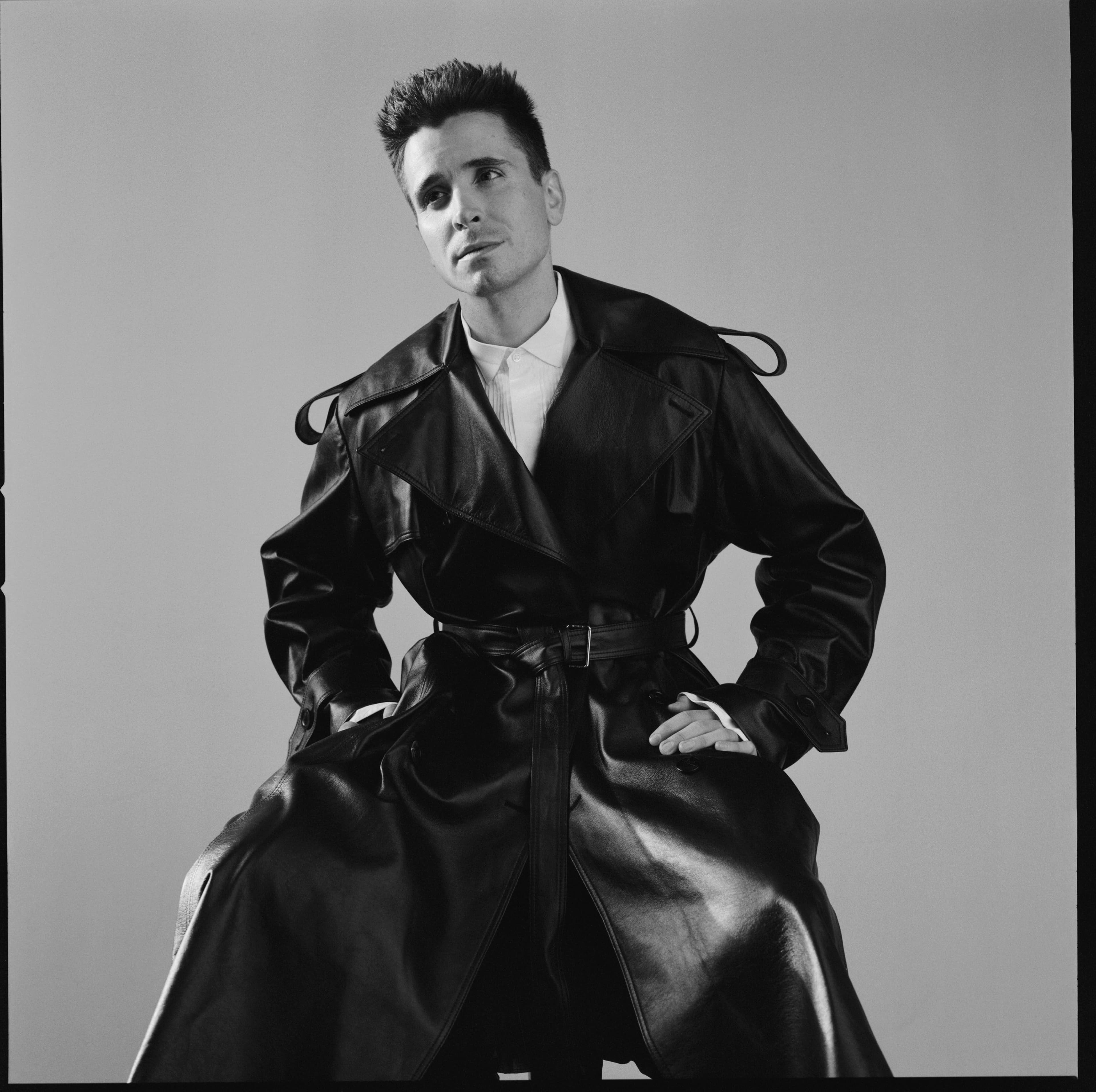 Coat by Peter Do. Vintage shirt by Jil Sander from the Albright Fashion Library.